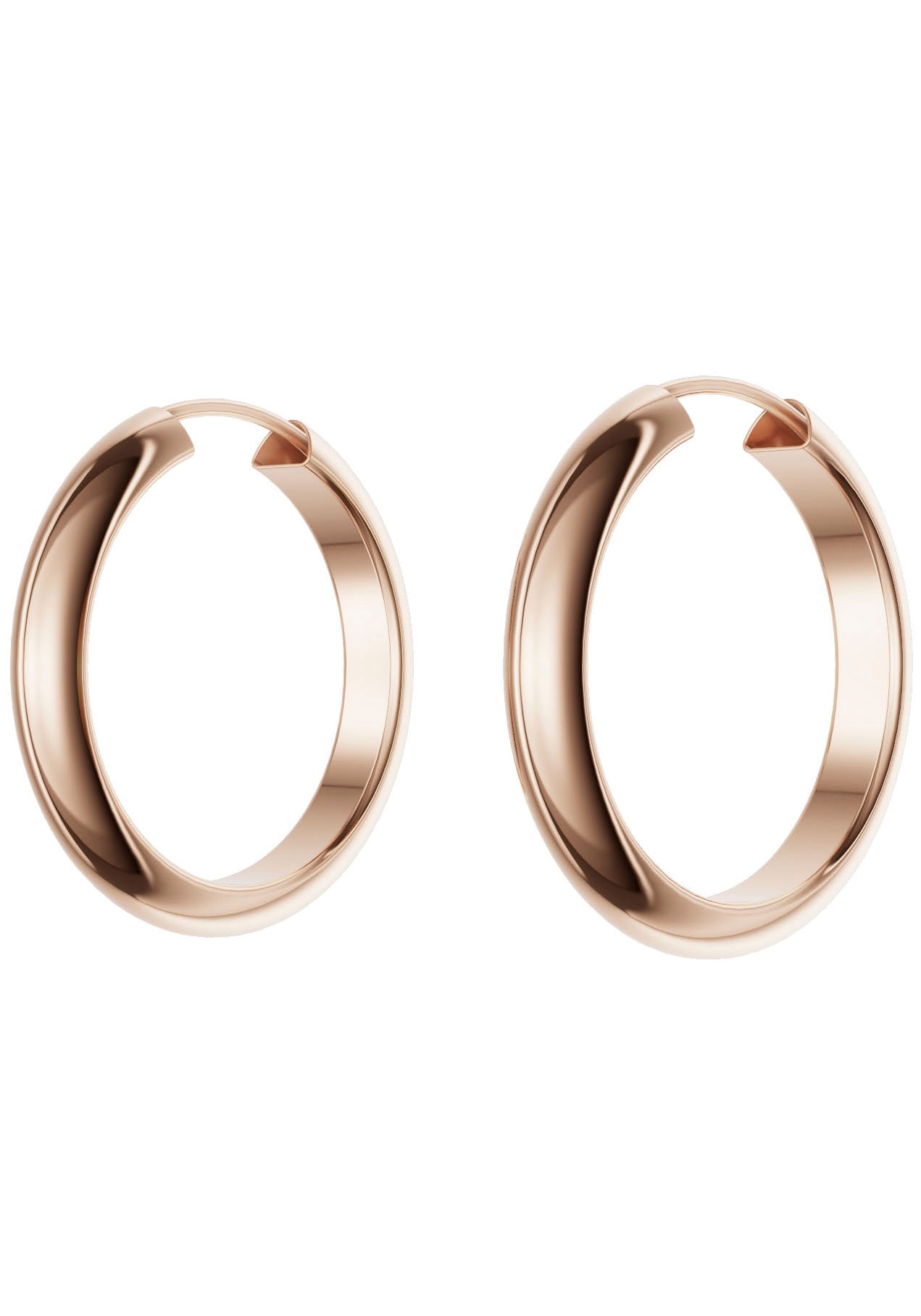 Firetti Paar Creolen »Schmuck Geschenk Silber 925 Ohrringe 3,9 mm breit«, Made in Germany