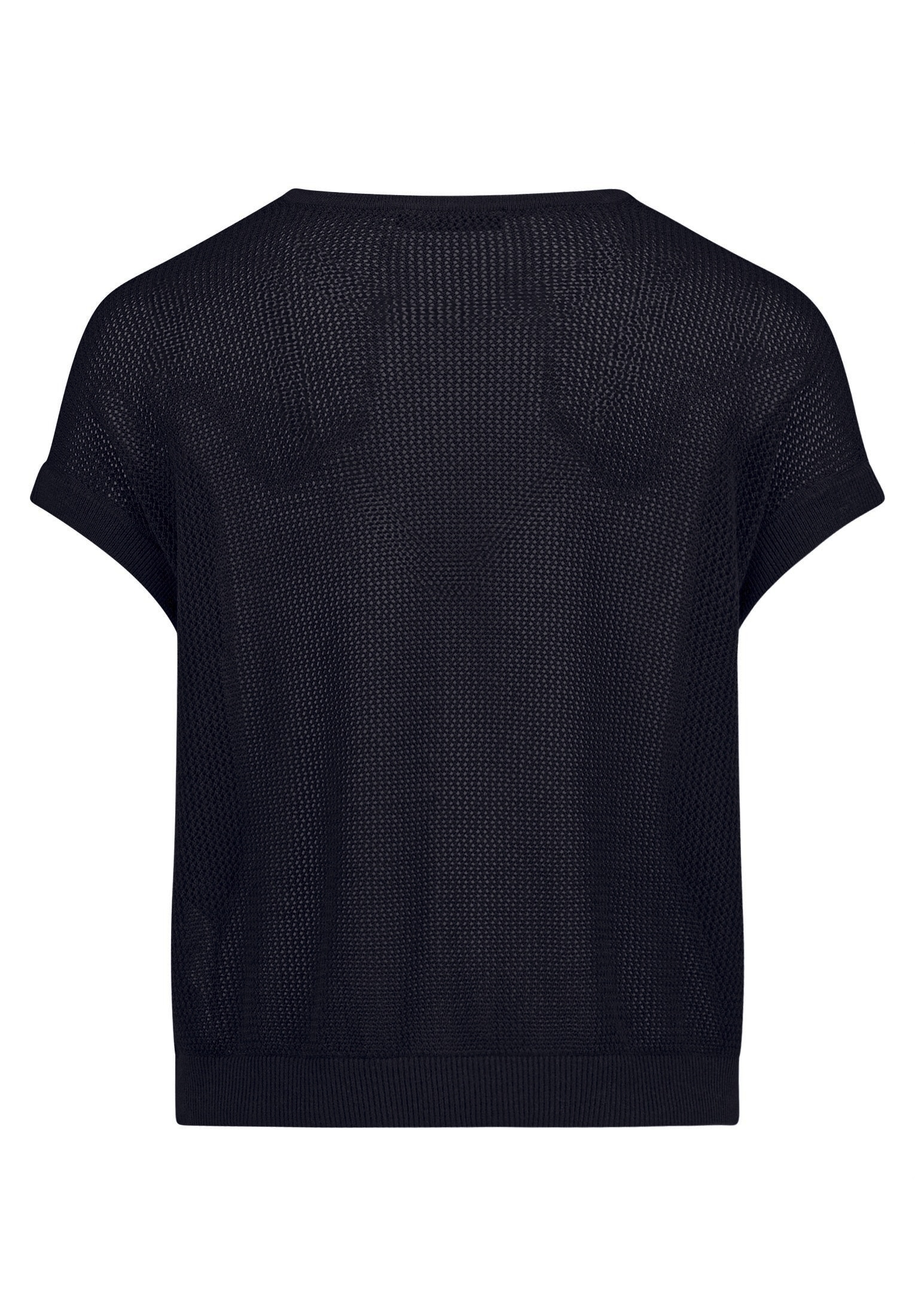 Betty Barclay Rundhalspullover »Lochstrick-Pullover mit Wasserfallausschnitt«