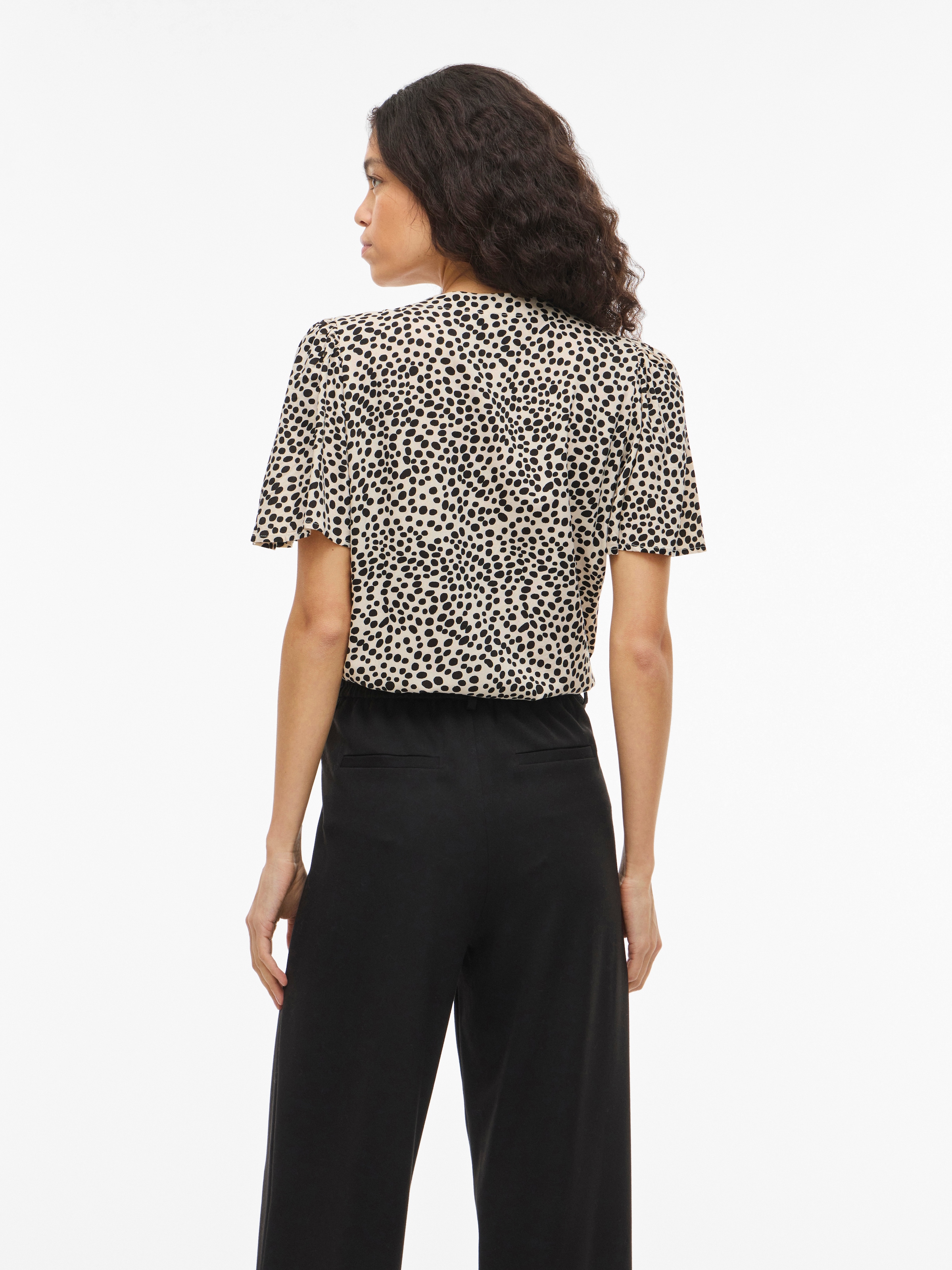 Vila Hemdbluse »VIGRACE V-NECK S/S SHIRT - NOOS«