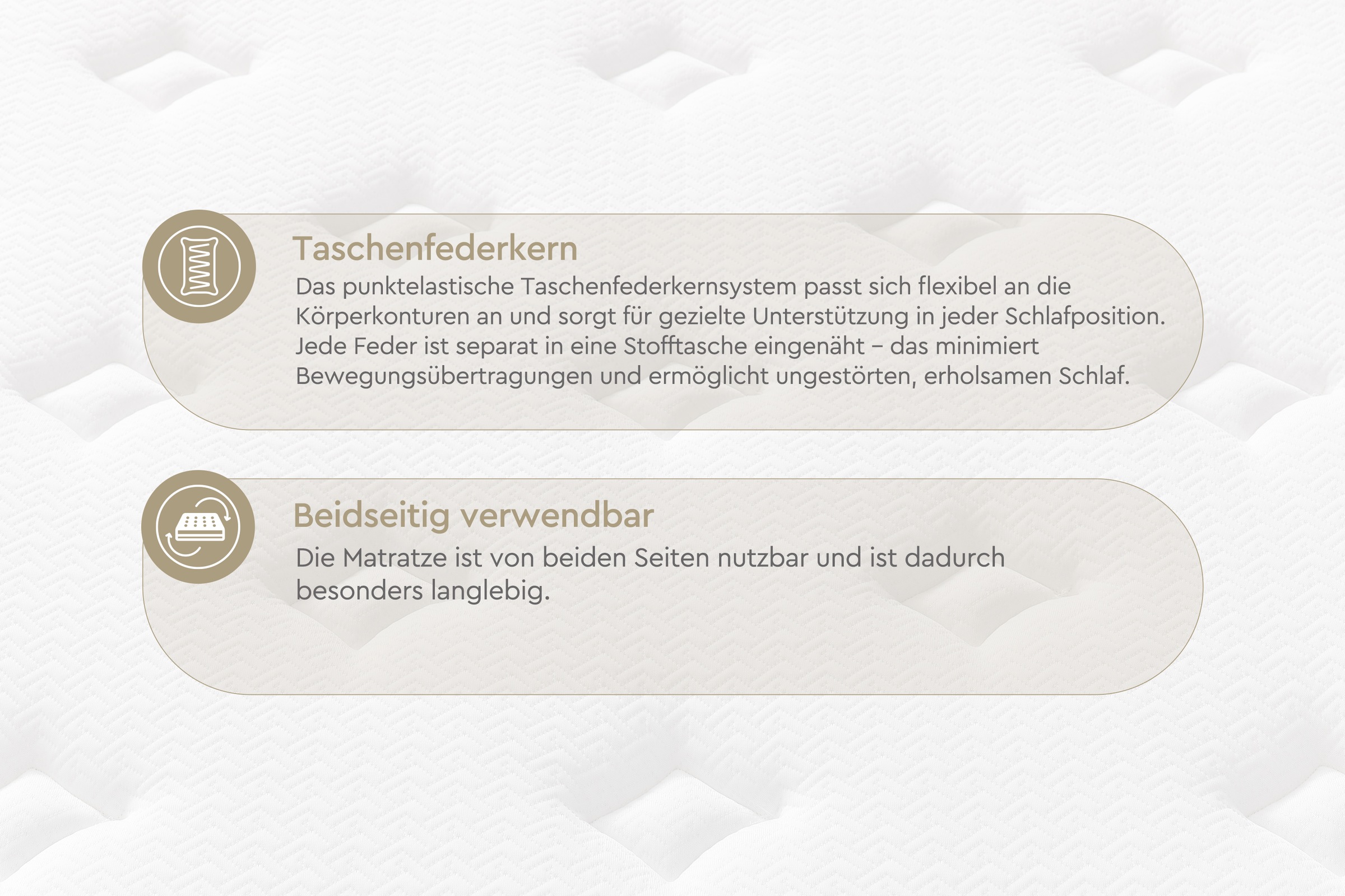 Yatas Bedding Taschenfederkernmatratze »Majestät First Class, Matratze 90x200, 140x200 cm & weitere Größen«, 30 cm hoch, Raumgewicht: 28 kg/m³, 406 Federn, (1 St., 1-tlg.), H2, wendbar, ergonomisch, atmungsaktiv