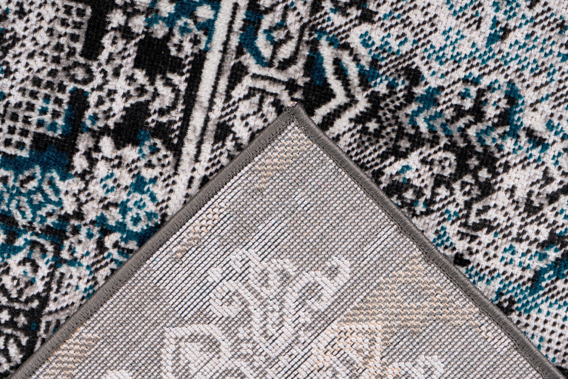 calo-deluxe Teppich »Ruzica-505«, rechteckig, 6 mm Höhe, Flachgewebe, Vintage Design, Wohnzimmer