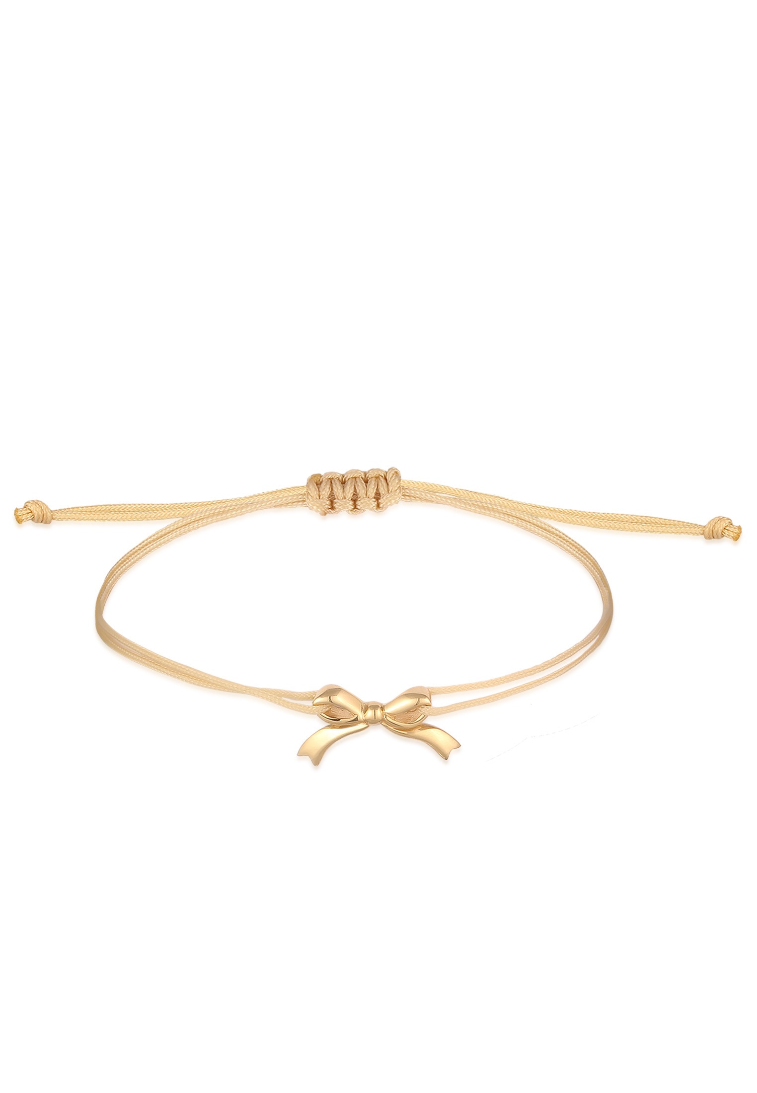 Elli Armkette »Armband Schleife Nylon Blau 925 Sterling Silber«