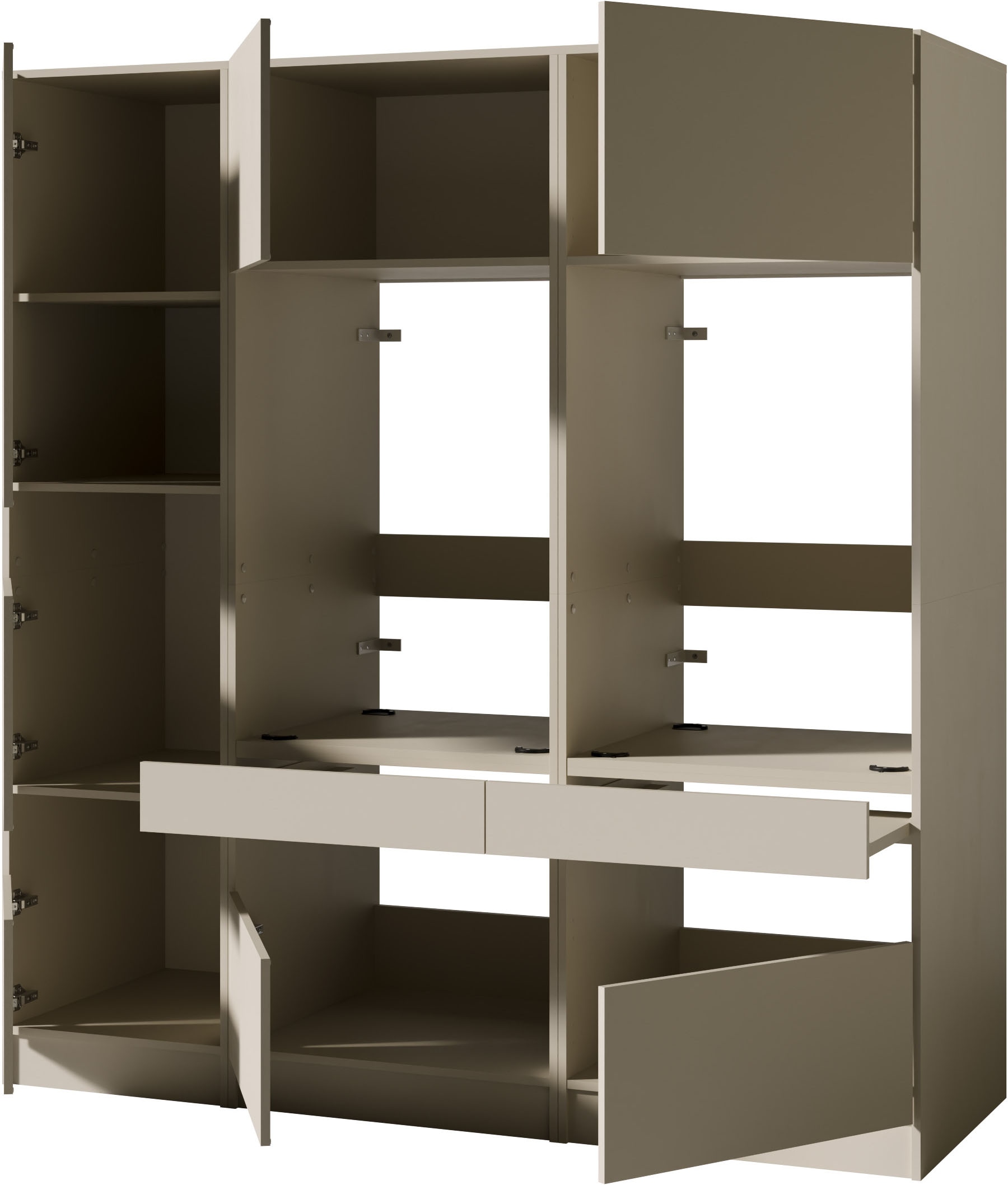BASIC by Balculina Mehrzweckschrank-Set »Washhome B/T/H 186x68x200 cm« 3 Stk. tlg.