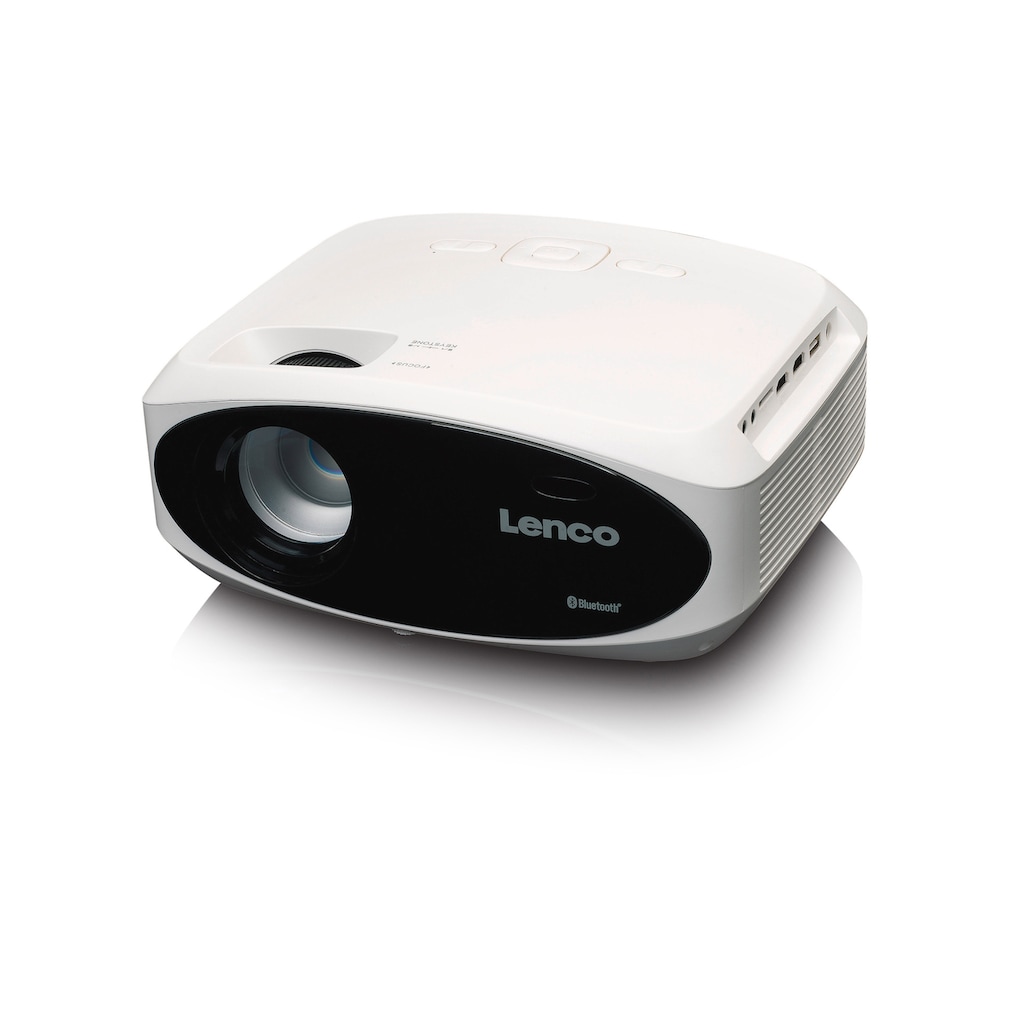 Lenco LCD-Beamer »LPJ-900WH Full HD LCD Projektor mit HDMI USB und SD«, (04.05.2000)