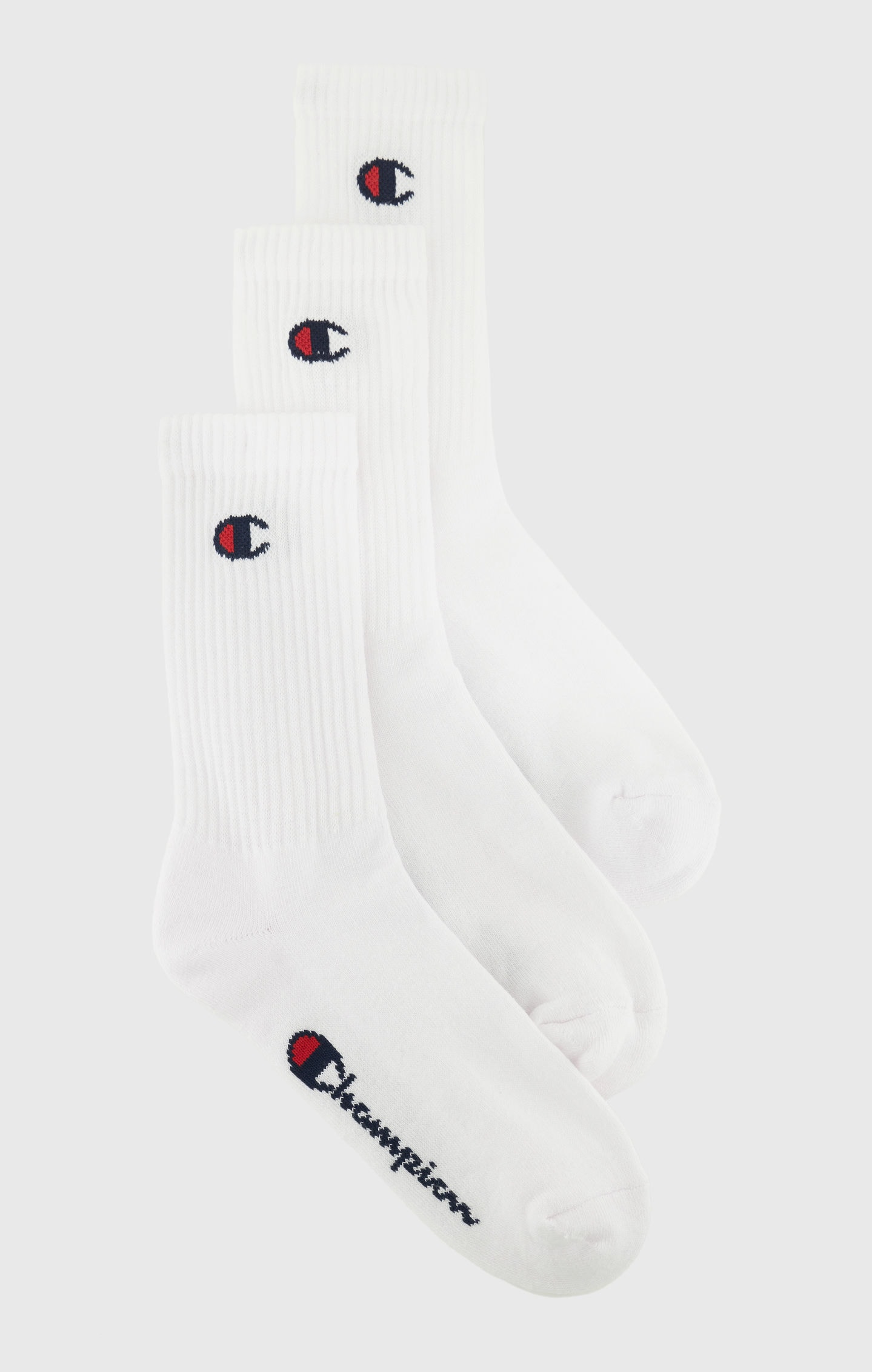 Champion Tennissocken »3 Pack Crew Socks« 3 Paar tlg. für sportive Aktivitäten, sportlicher Stil, elastische Passform