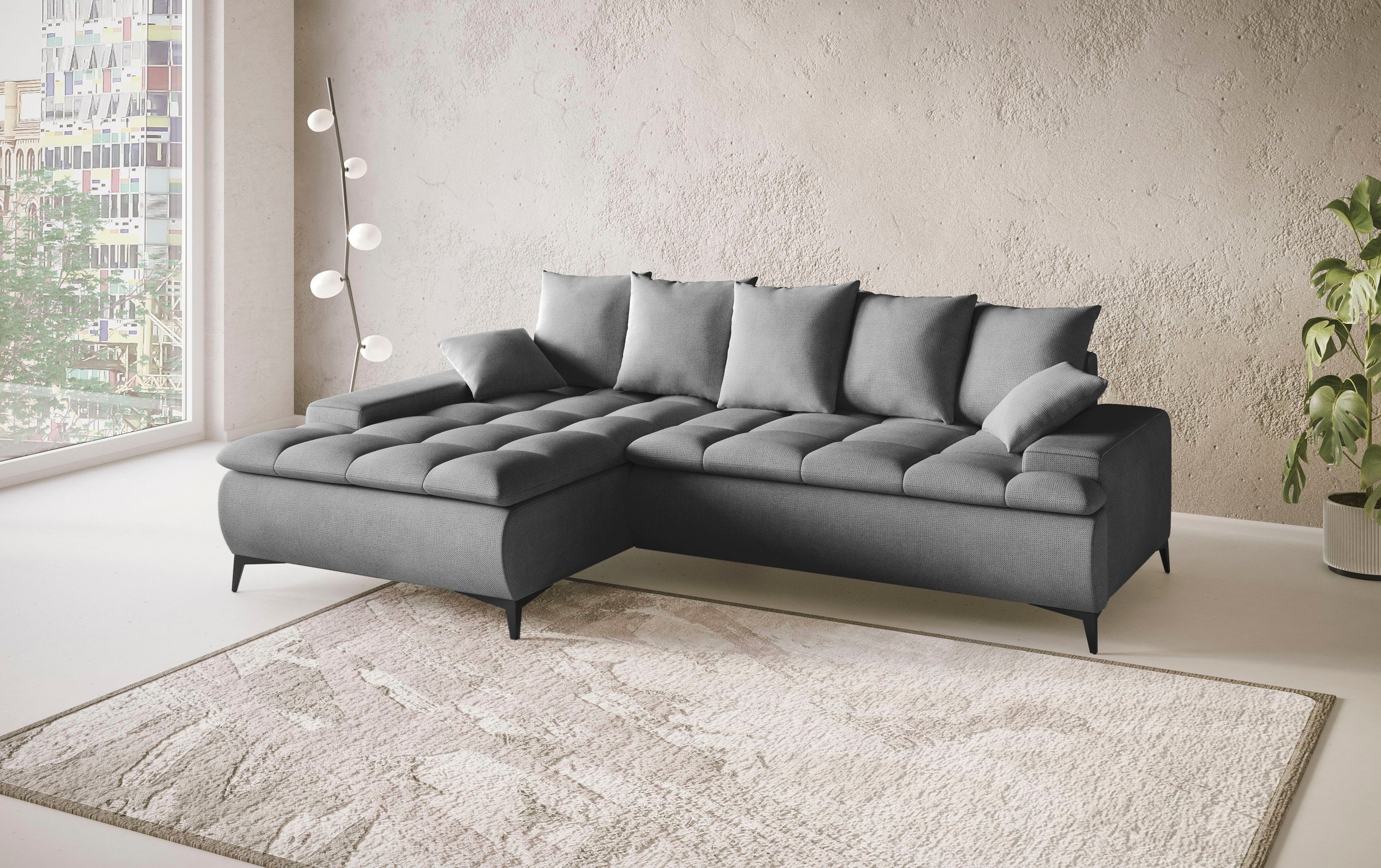 Mr. Couch Ecksofa »Haiti III, L-Form«, Mit Kaltschaum, bis 140 kg belastbar