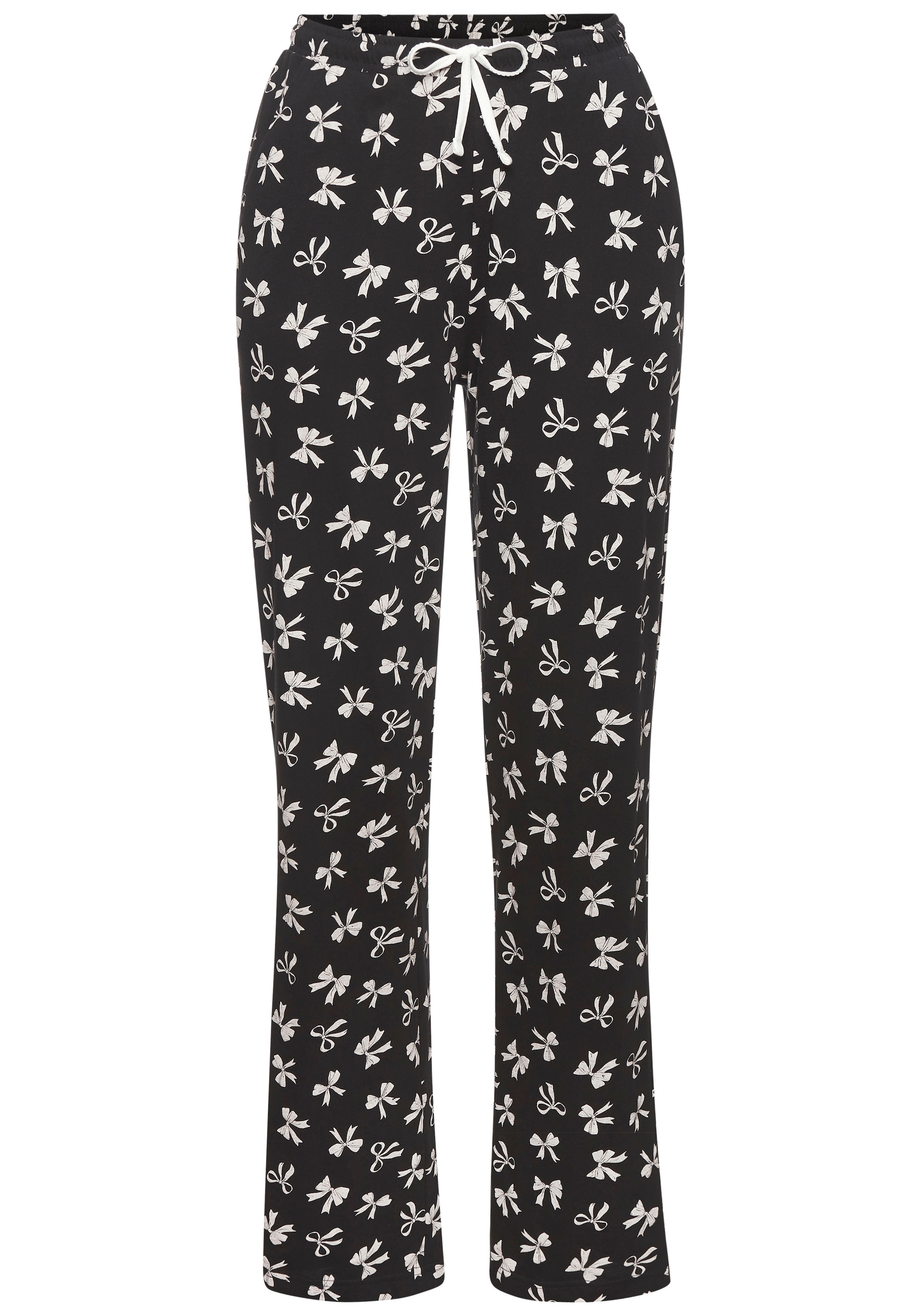 Vivance Dreams Pyjama Set, 2 Stk. tlg., Mit süßem Schleifenmuster