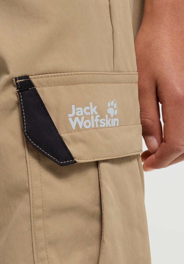 Jack Wolfskin Cargohose »CARGO PANTS K«  mit reflektierenden Details, atmungsaktiv, windabweisend