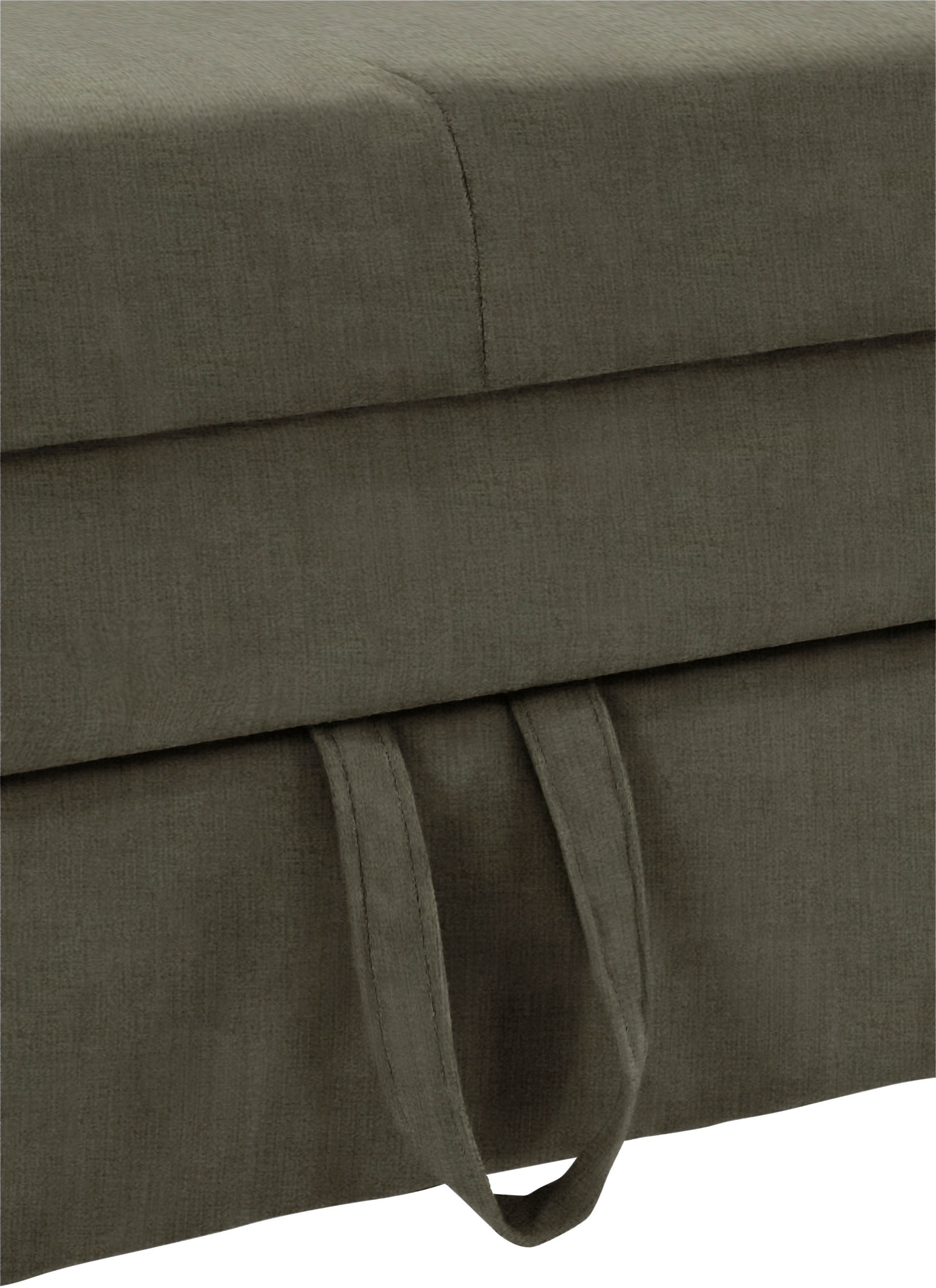 COTTA Ecksofa »Mia L-Form mit 3 Zierkissen«, wahlweise mit Bettfunktion, Bettkasten, Beleuchtung & Wireless-Charger