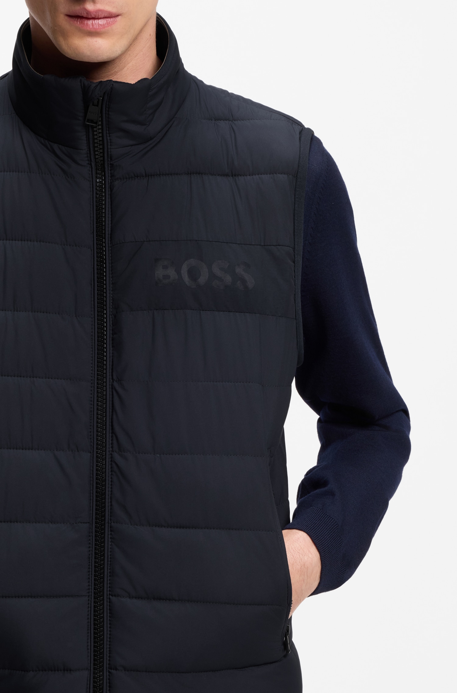 BOSS Steppweste »Cenito Premium Menswear« für die Übergangszeit, regular fit