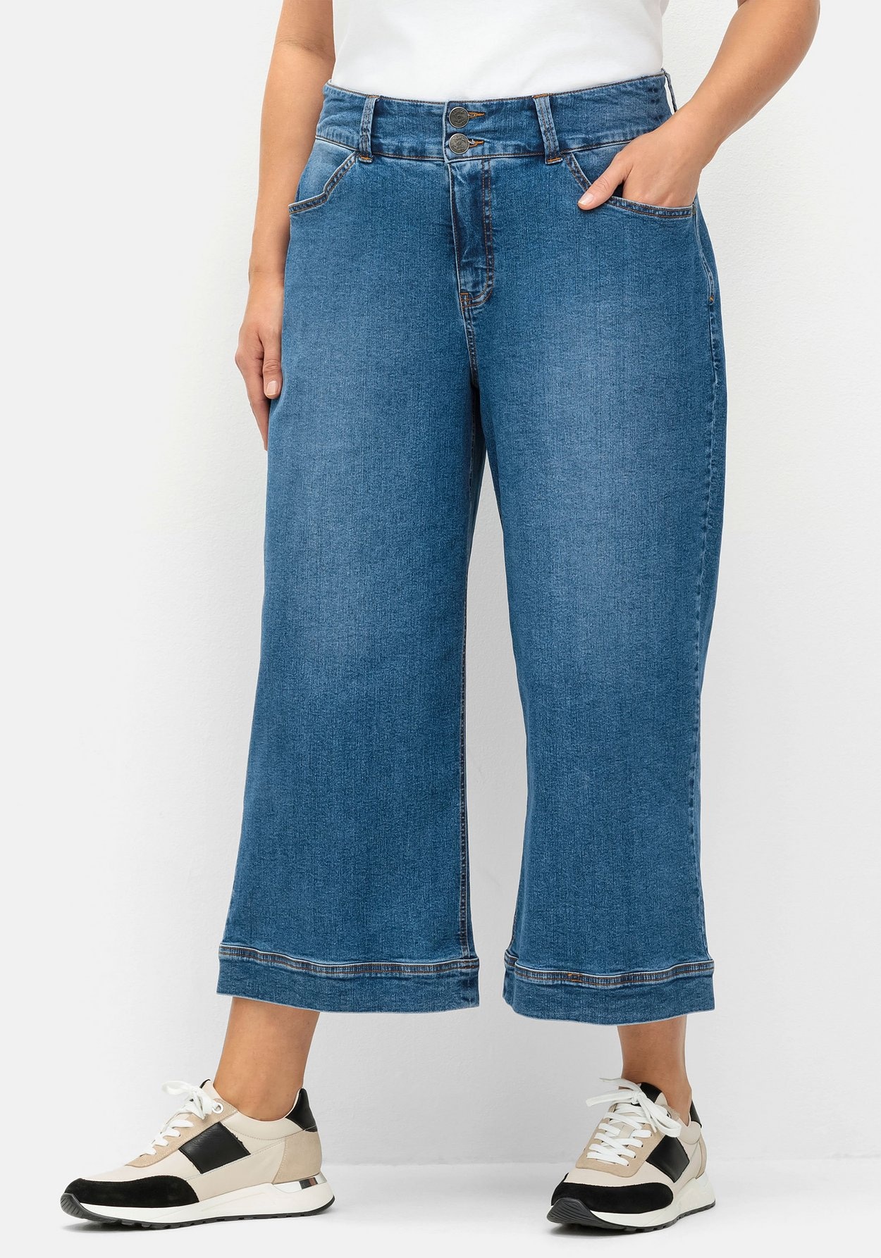 Sheego Stretch-Jeans »Weite 7/8-Jeans im Curvy-Schnitt MANUELA«