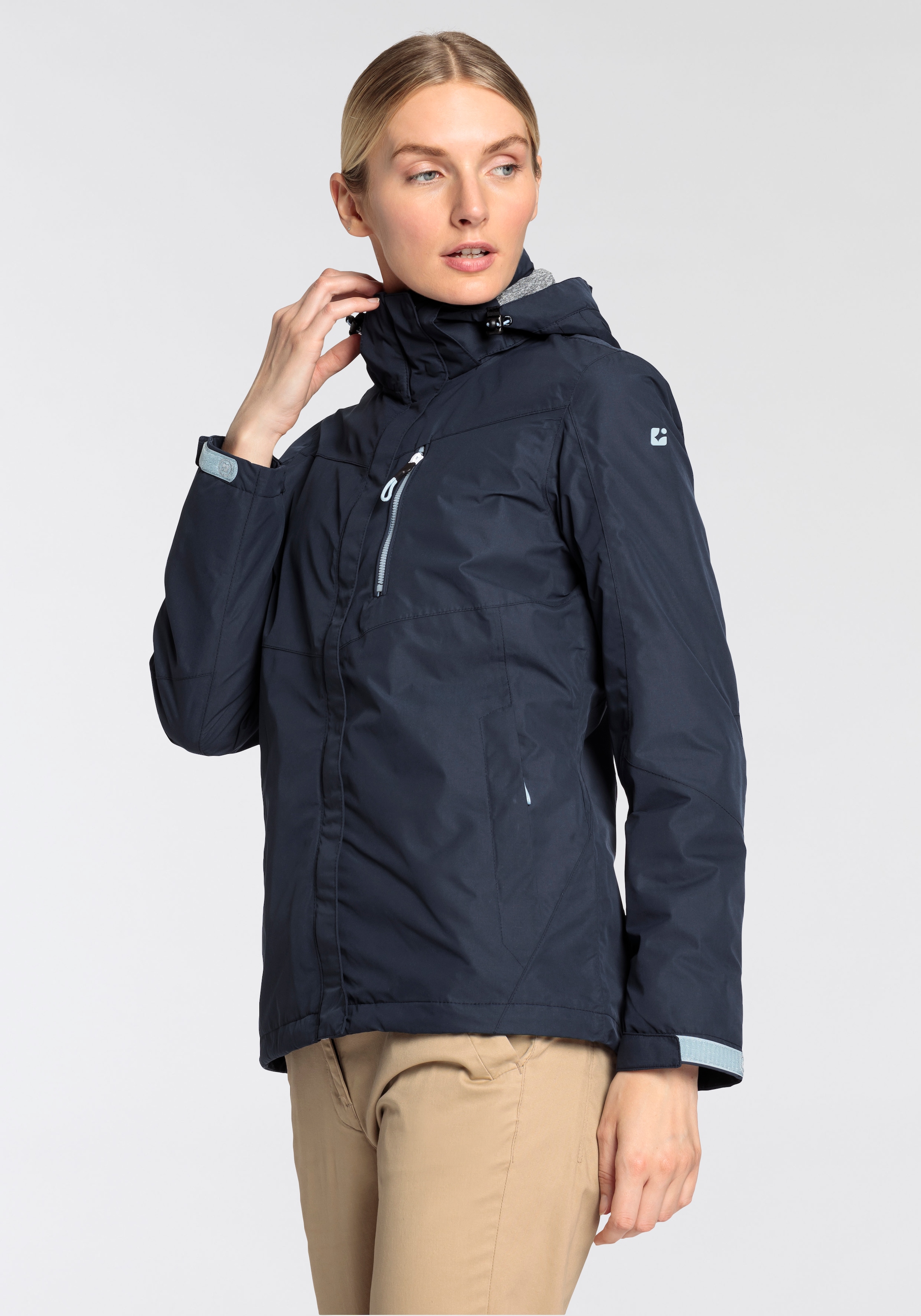 Killtec Regenjacke, mit Kapuze, Wasser- & winddicht & leicht & abzippbarer Kapuze