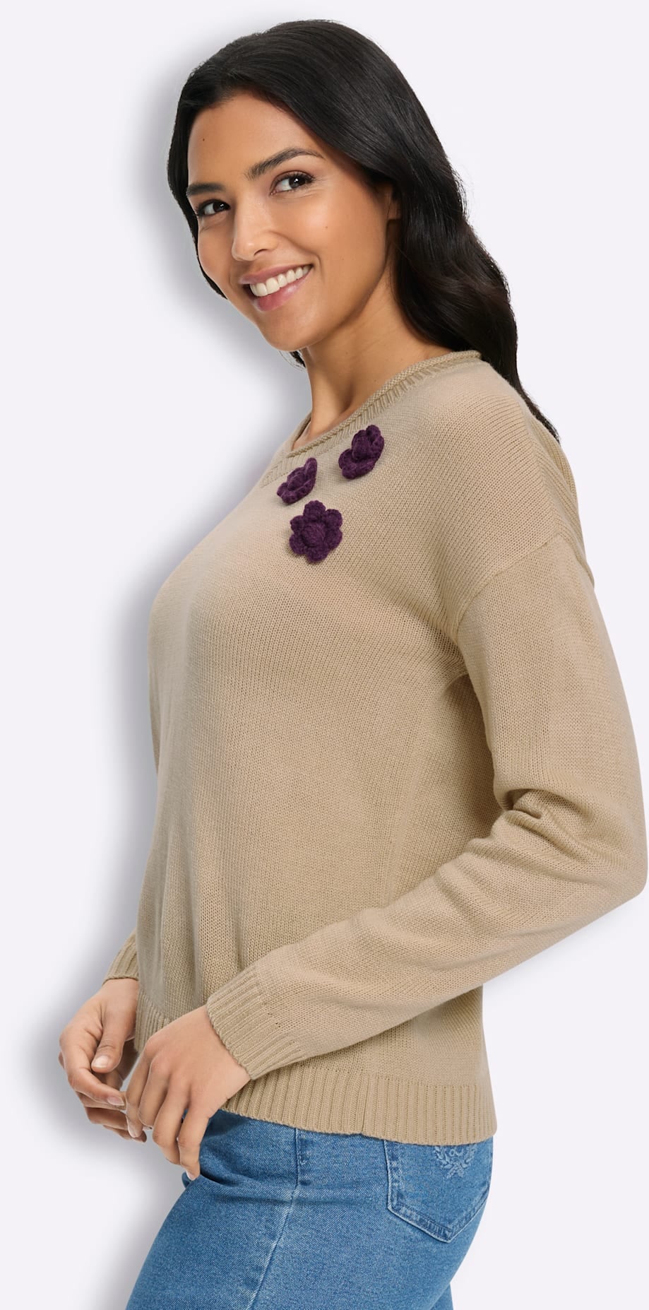 Classic Basics V-Ausschnitt-Pullover »Strickpullover«