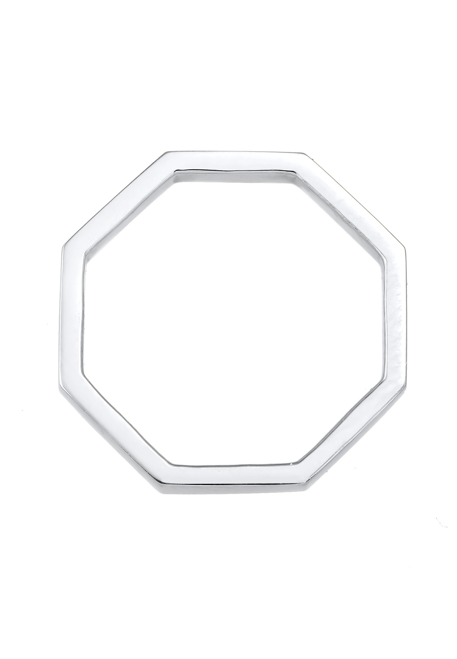 Elli Silberring »Ring Pinky Ring Achteckform Mini Ring 925 Silber«