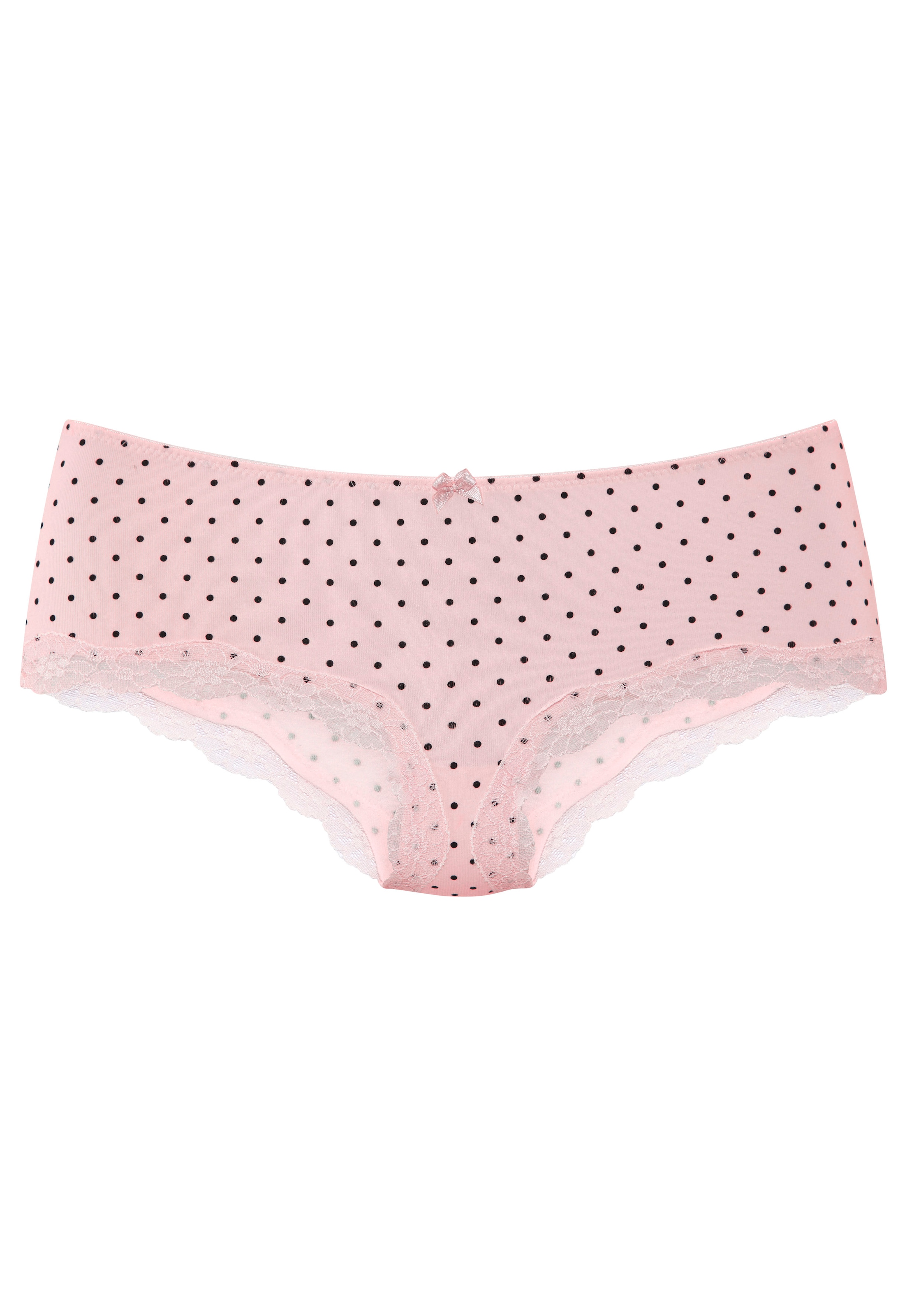 LASCANA Panty 3er-Pack,  aus elastischer Baumwolle mit zarter Spitze