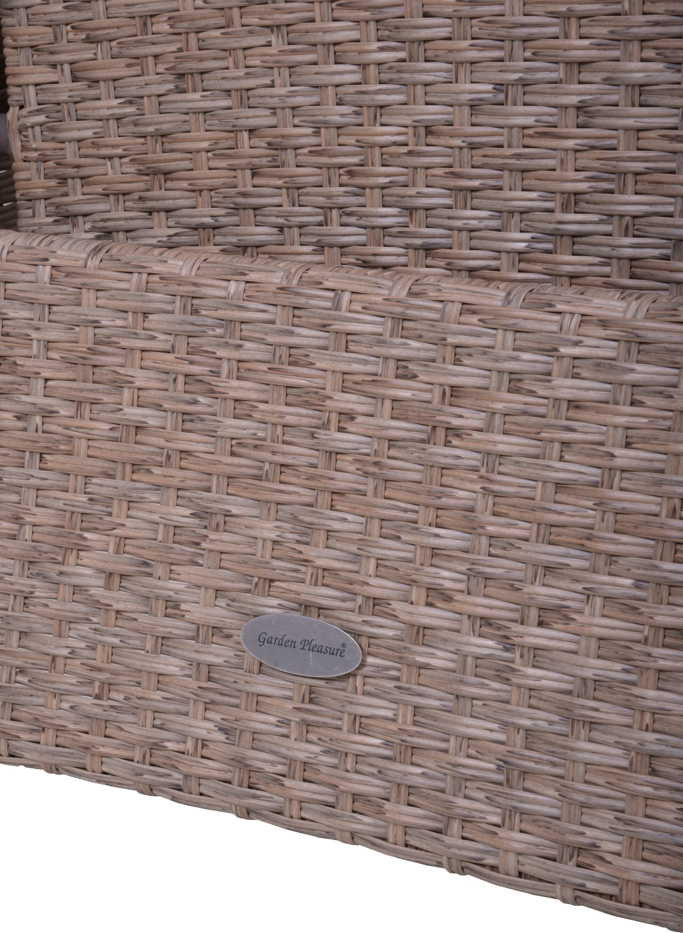 Garden Pleasure Garten-Essgruppe », Tischgruppe »BRAGA Set 01«, weidenbraun« Set, 7 Stk. tlg. 6 Sessel, mit Gasfedern, Tisch LxB: 220x100 cm, inkl Auflagen