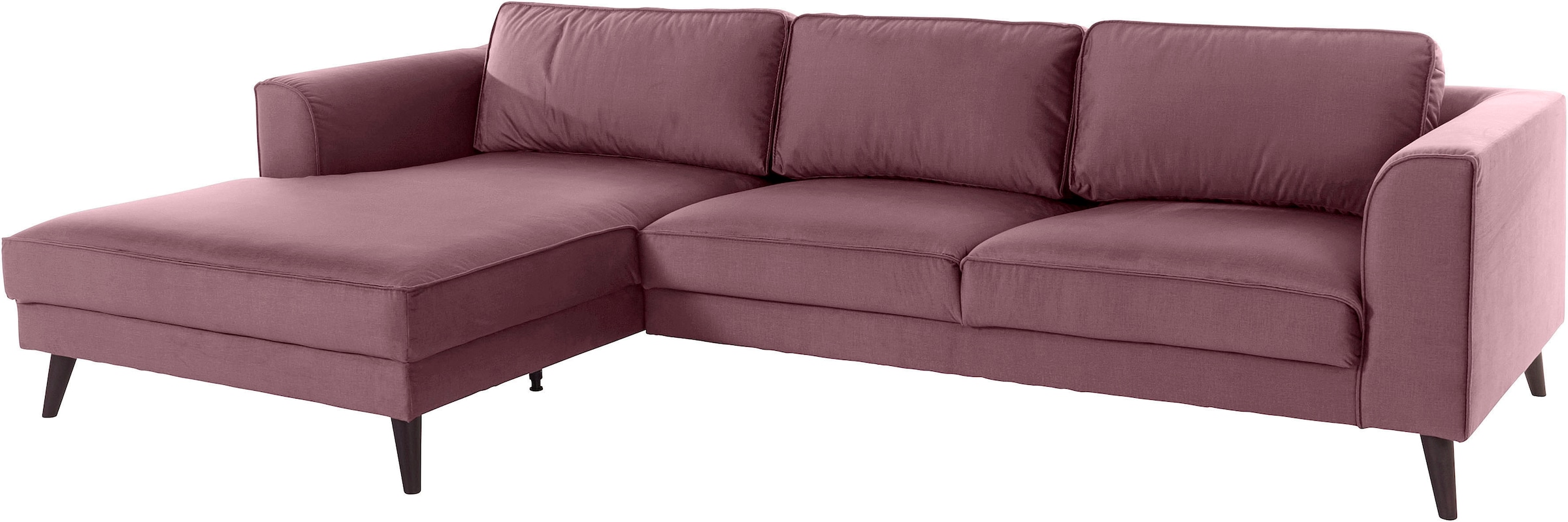 INOSIGN Ecksofa »Lumber Jack, elegant und bequem, Breite 280, hoher Fuß, L-Form«, in moderner Optik