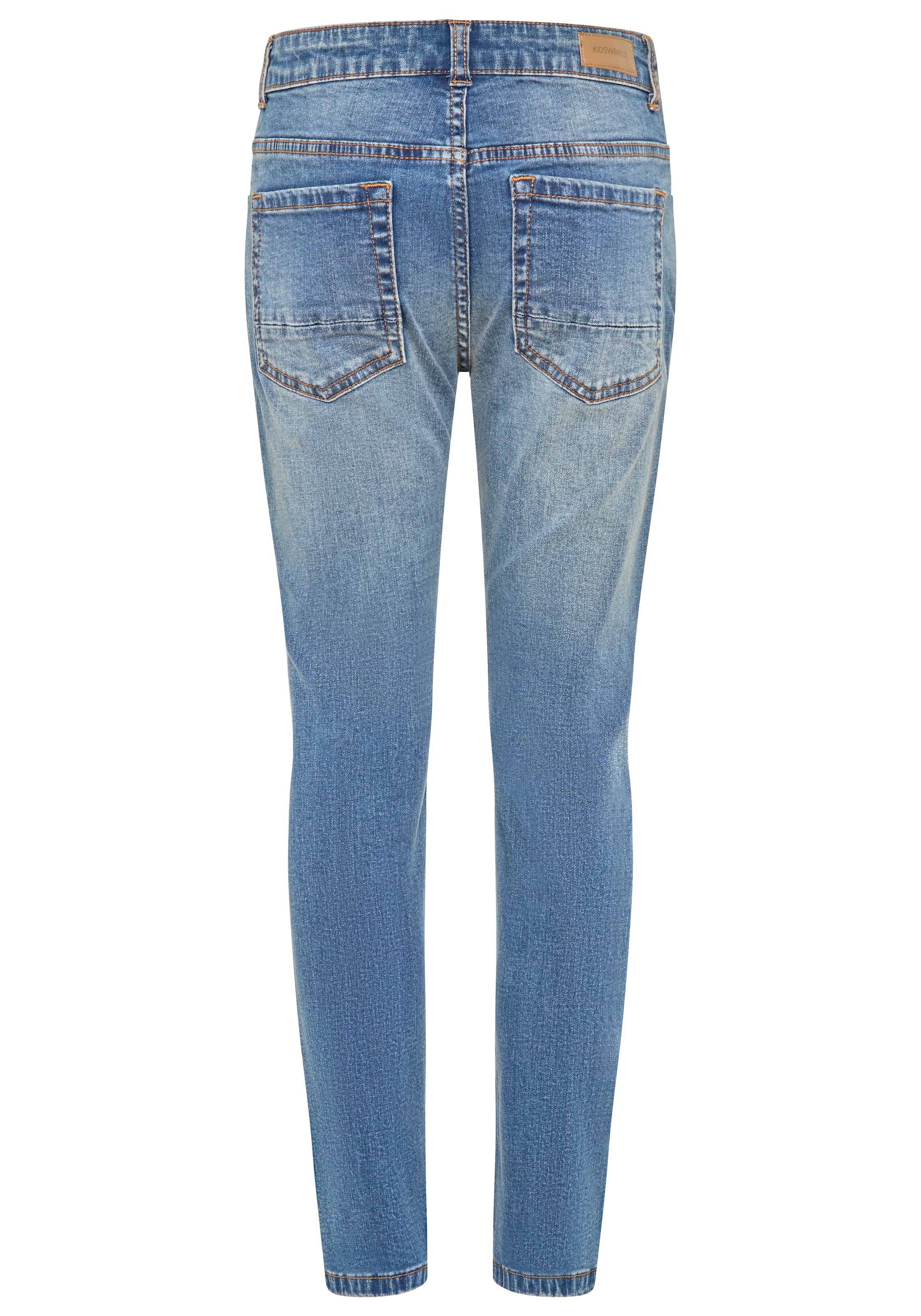 KIDSWORLD Straight-Jeans »Gerade Stretchjeans«, Stretchjeans in authentischer Waschung