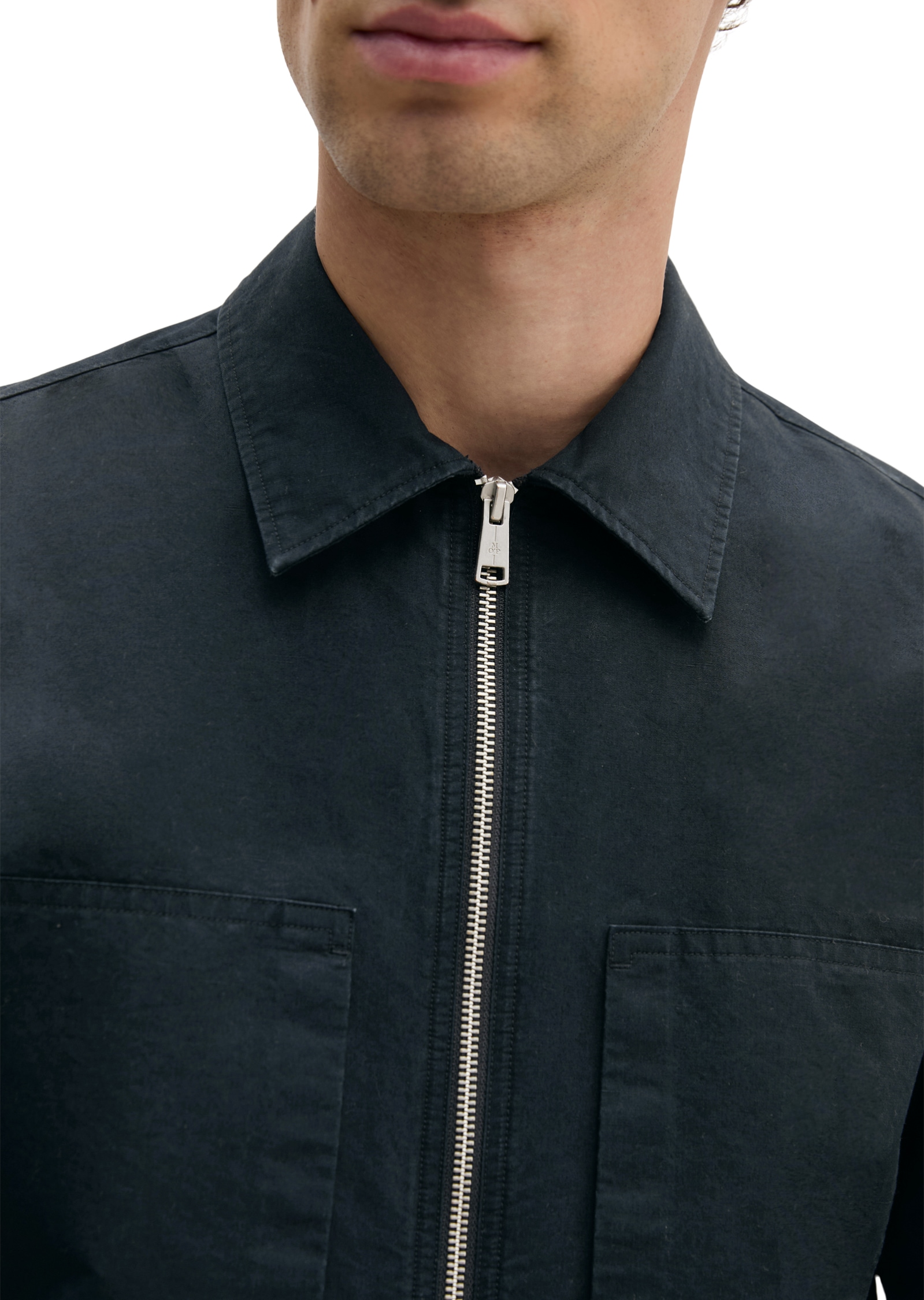 Marc O'Polo Hemdjacke aus Bio-Baumwolle und Leinen