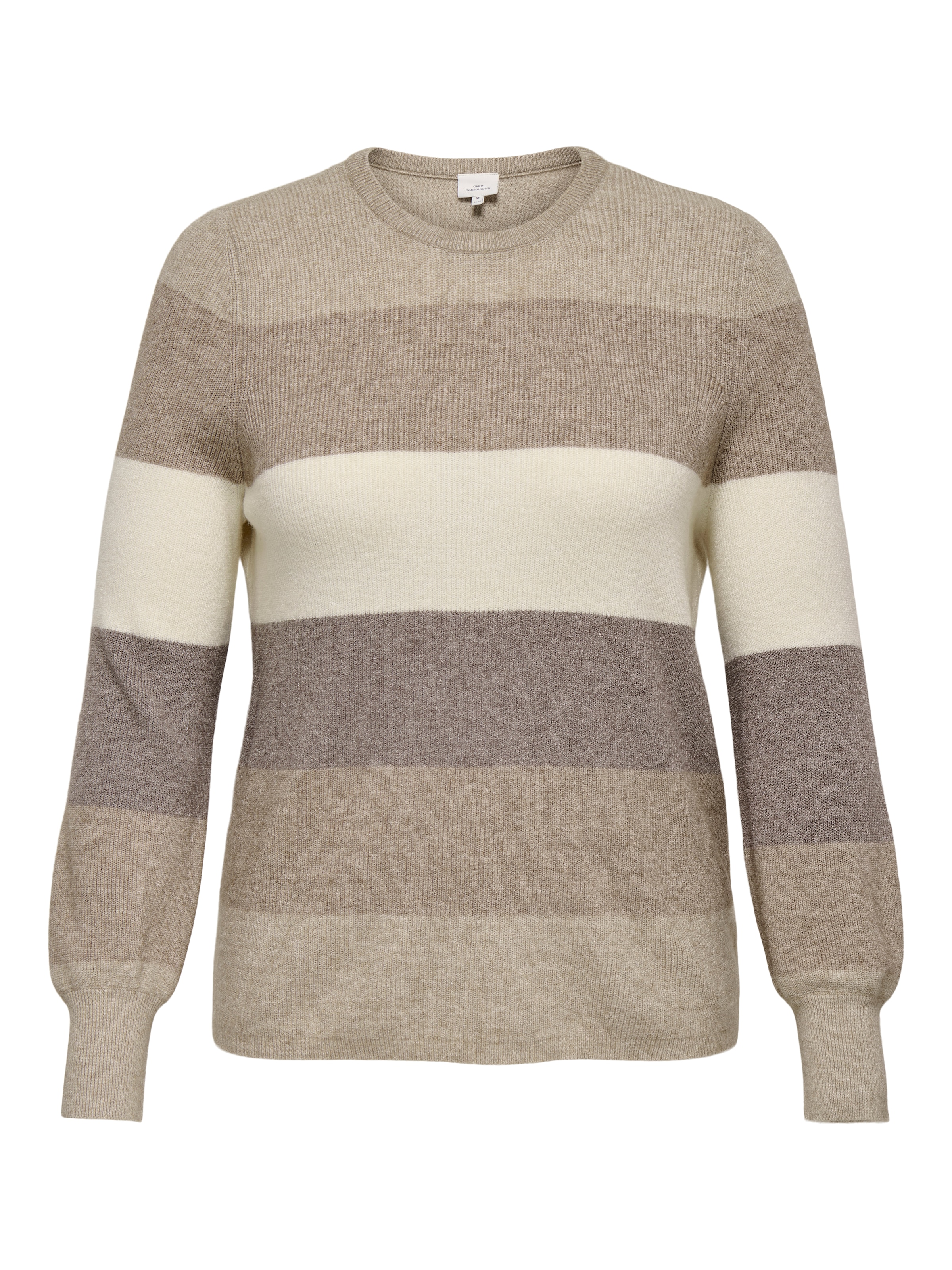 ONLY CARMAKOMA Strickpullover »CARNEW DARIA L/S STRIPE PULLOVER KNT«