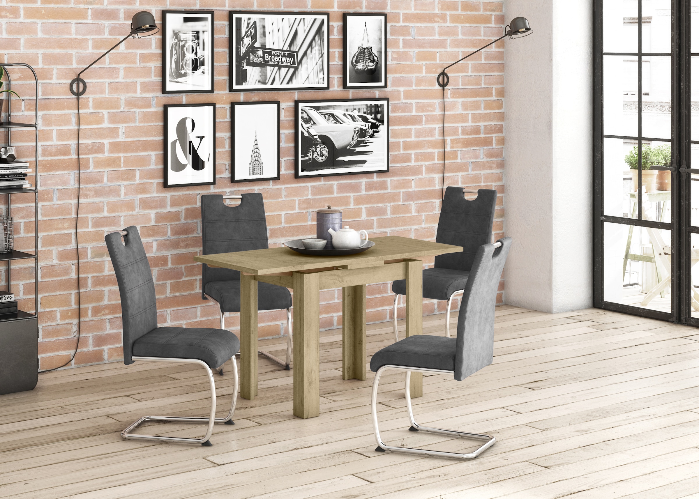 HELA Freischwinger »FLORA«, (Set), 2 St., Microfaser, 1, 2 oder 4 Stück, Freischwinger