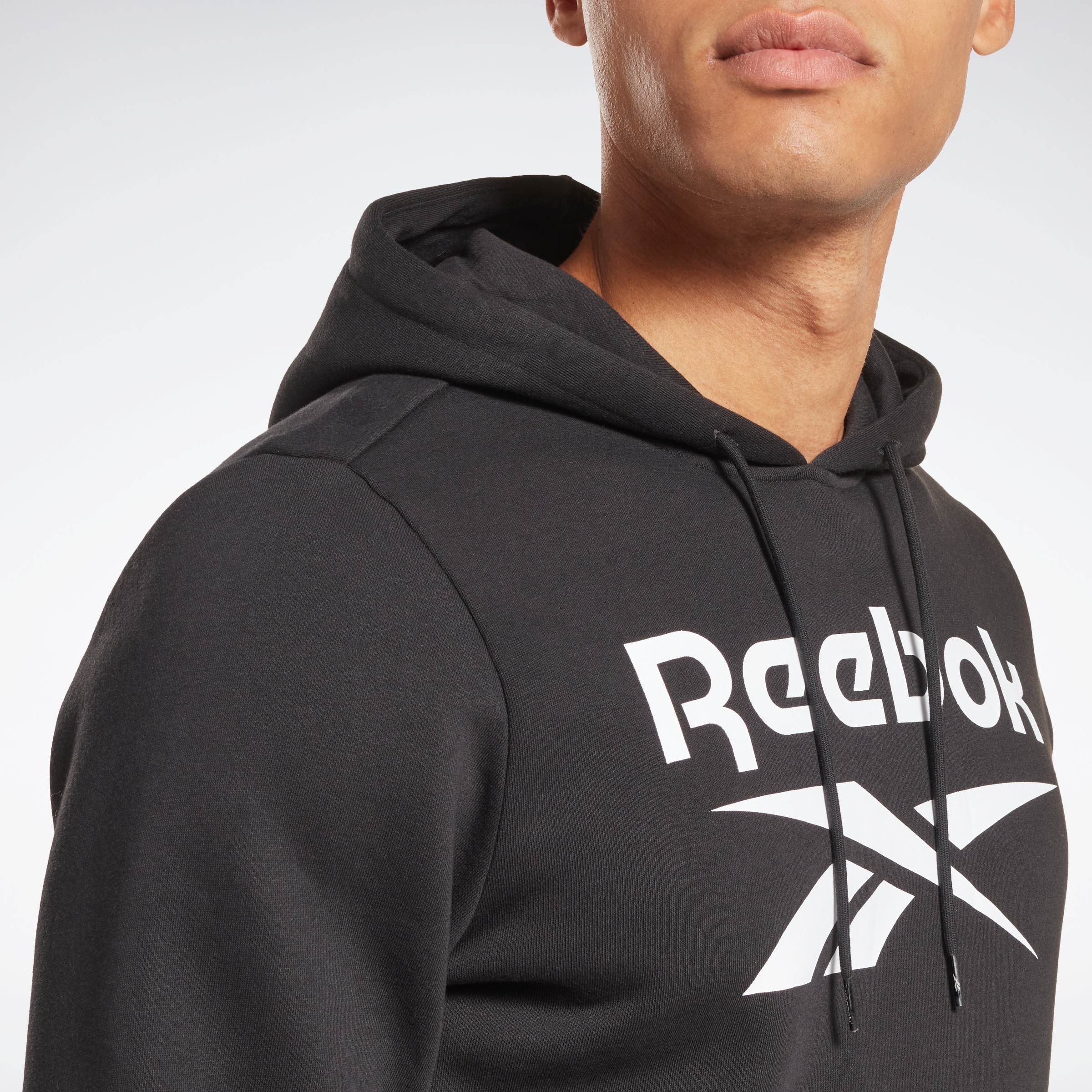 Reebok Sweatshirt »REEBOK IDENTITY FLEECE STACKED LOGO PULLOVER HOODIE«