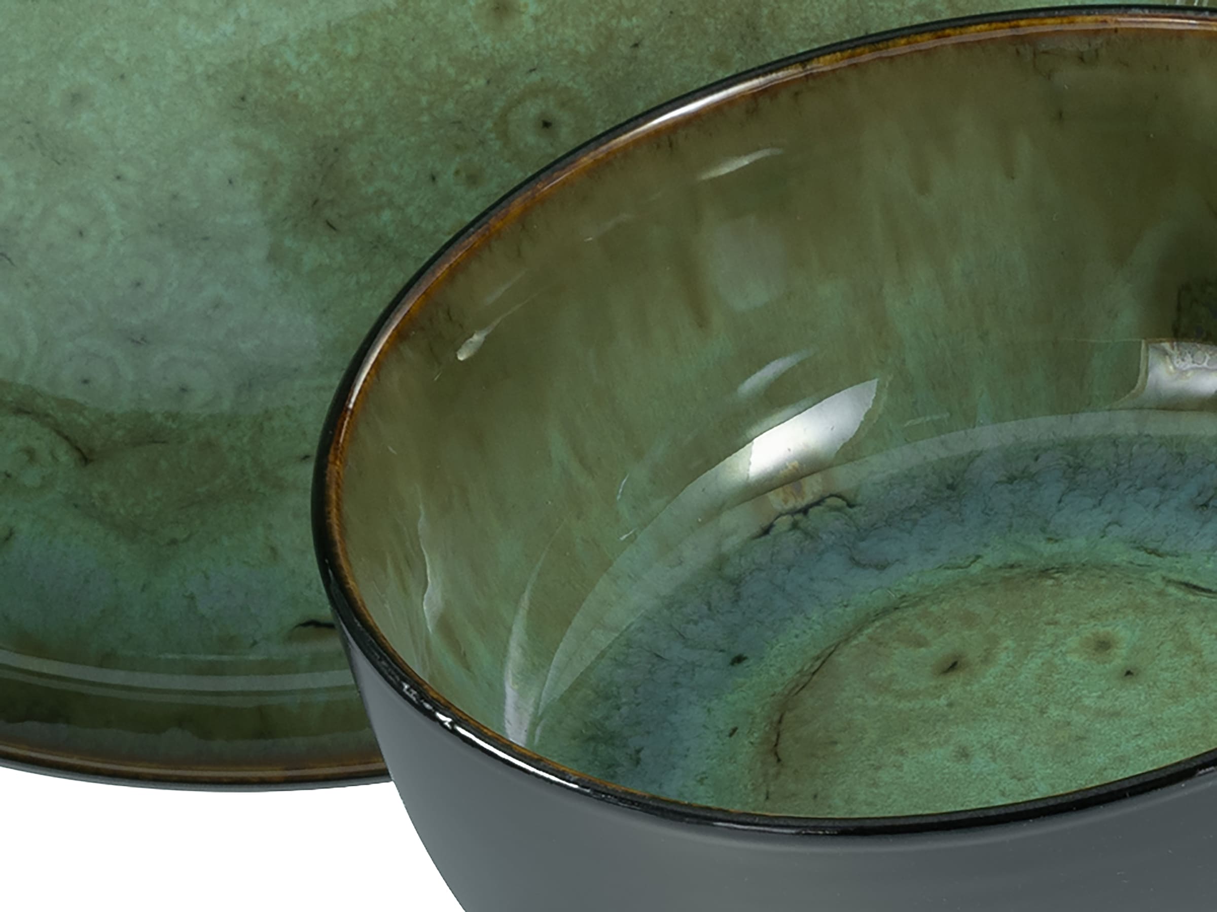 CreaTable Kombiservice »Nordic Fjord«, (Set, 30 tlg.), je 6 Speiseteller, Suppenteller, Dessertteller, Schalen, Kaffeebecher