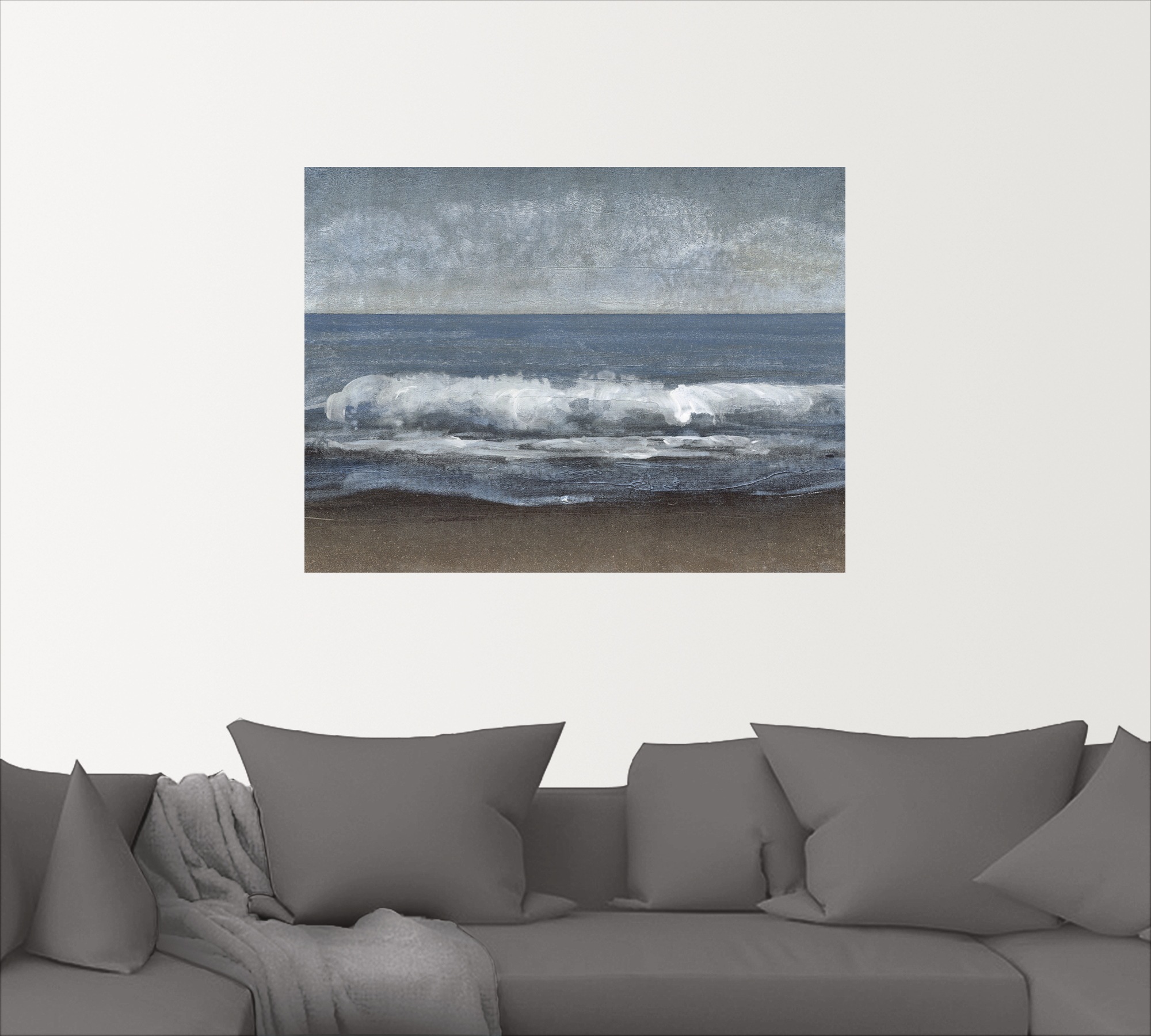 Artland Wandbild »Schleichendes Grau I«, Gewässer, (1 St.), in vielen Größen & Produktarten - Alubild / Outdoorbild für den Außenbereich, Leinwandbild, Poster, Wandaufkleber / Wandtattoo auch für Badezimmer geeignet
