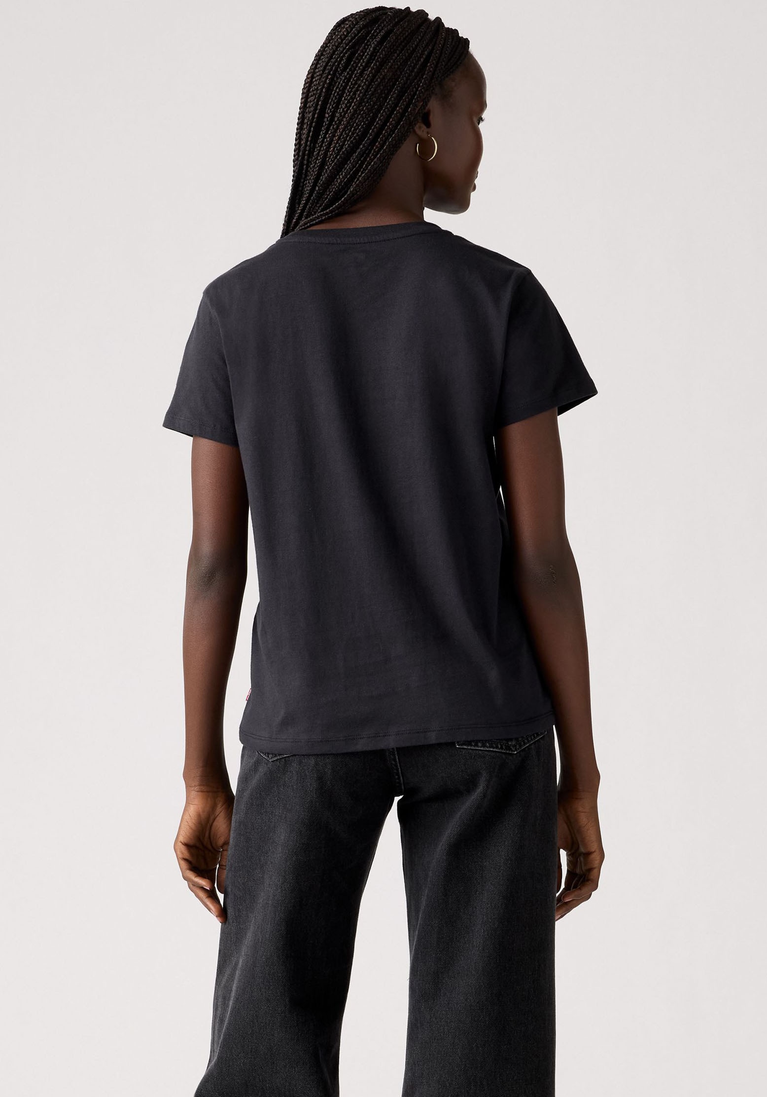 Levi's® Rundhalsshirt »THE PERFECT TEE«, mit Logo im Metallic-Holo Print