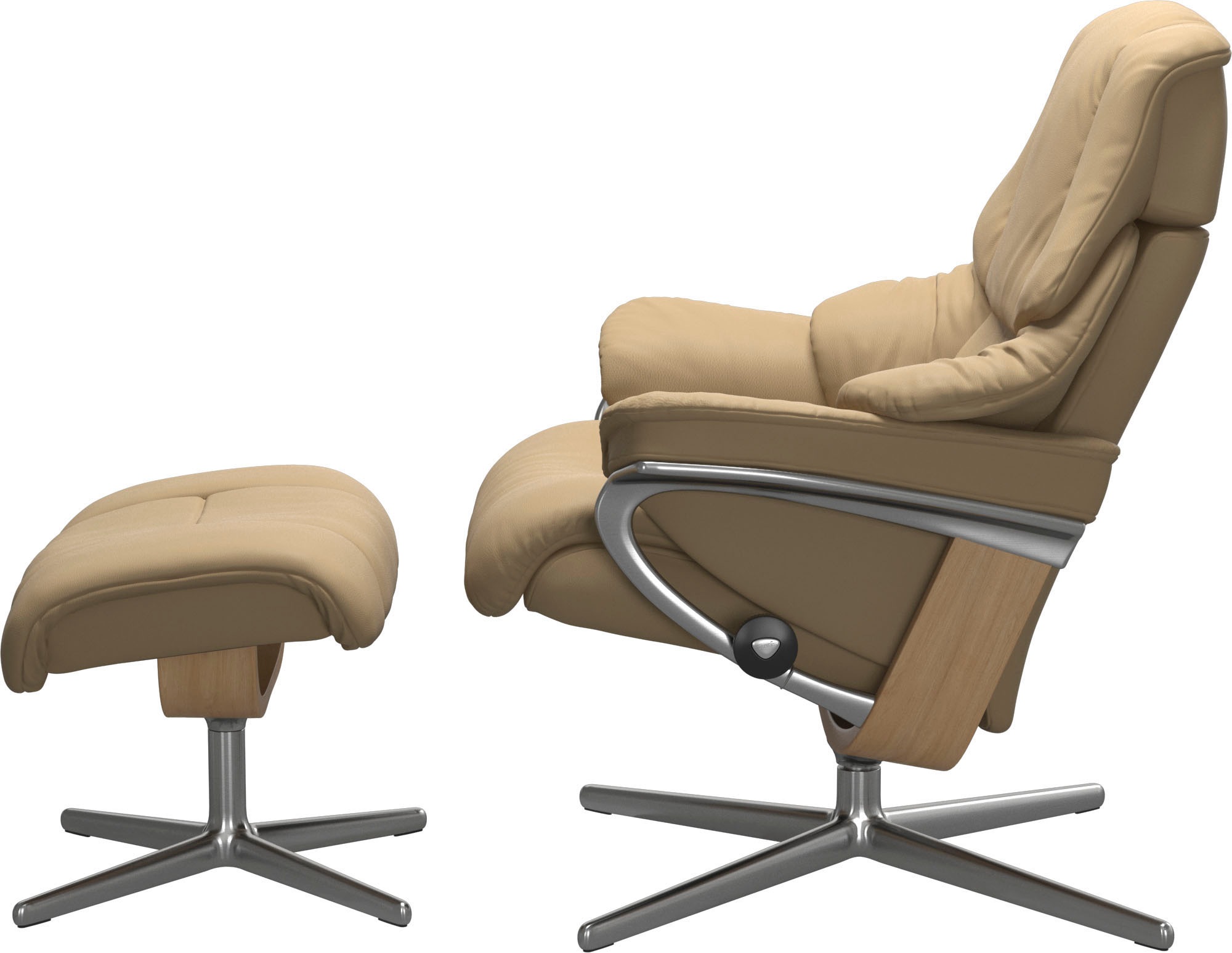 Stressless® Relaxsessel »Reno«, mit Cross Base, Größe S, M & L, Holzakzent Eiche