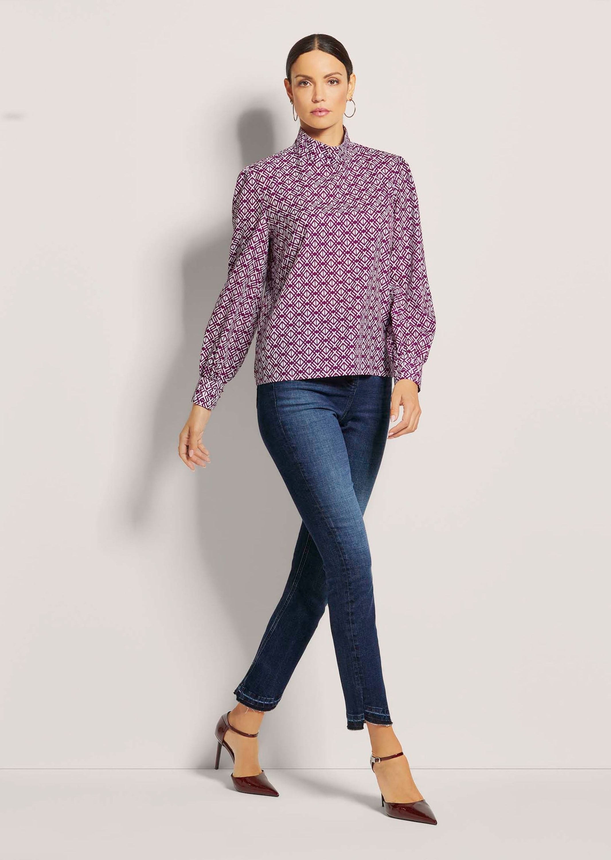 MADELEINE Langarmbluse »Bluse Bedruckte Bluse zum Schlüpfen«