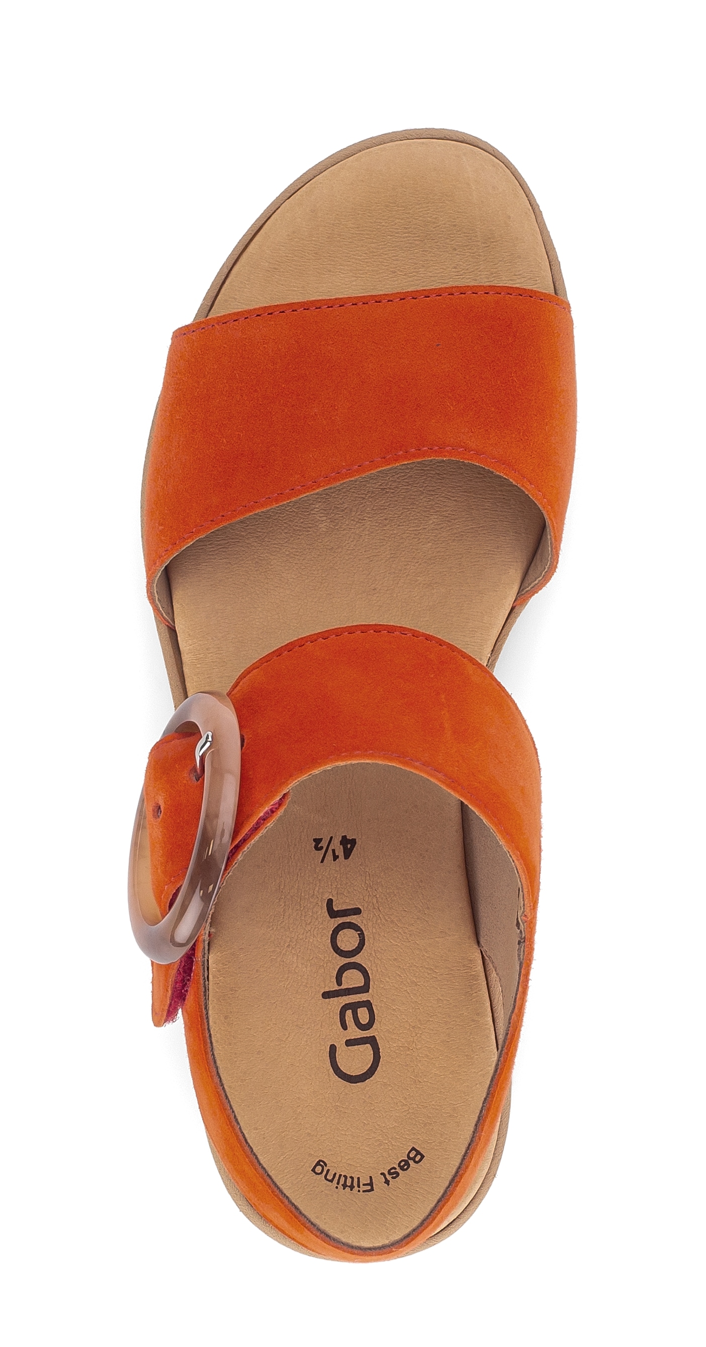 Gabor Keilsandalette, Plateau, Sommerschuh, Sandale mit trendigem Zierschnalle