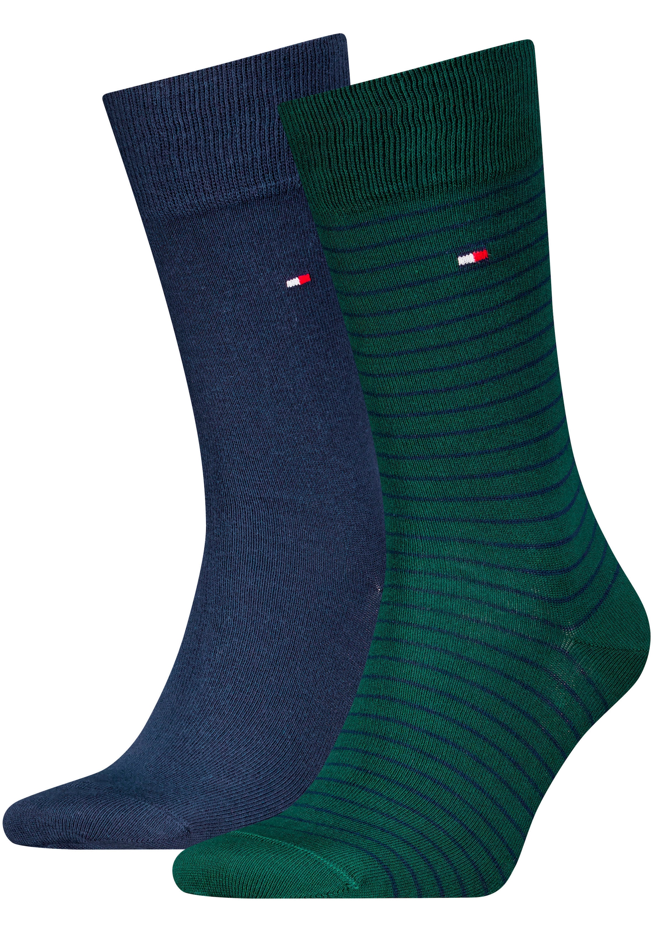 Socken »TH MEN SMALL STRIPE SOCK 2P«, (2 Paar), mit diskretem Logo