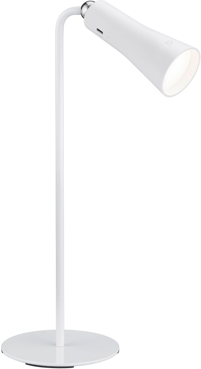 Reality Leuchten LED Tischleuchte »Maxi« LED-Board 1 Stk. Warmweiß Klemmleuchte mit Magnet-Halterung in weiß, Größe Höhe: 36 cm