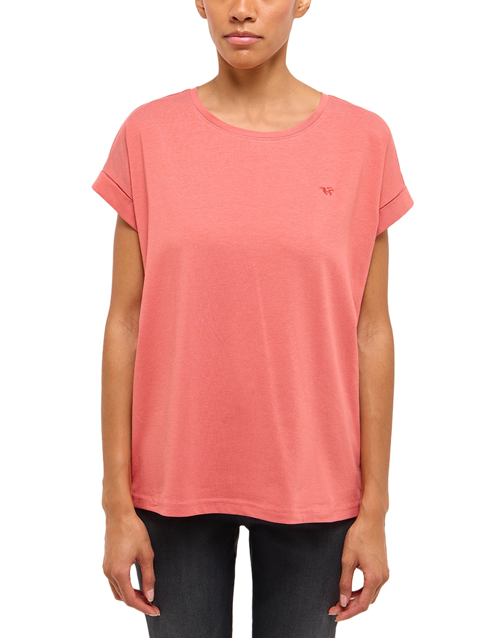 MUSTANG Kurzarmshirt »Damen Style Lesley«