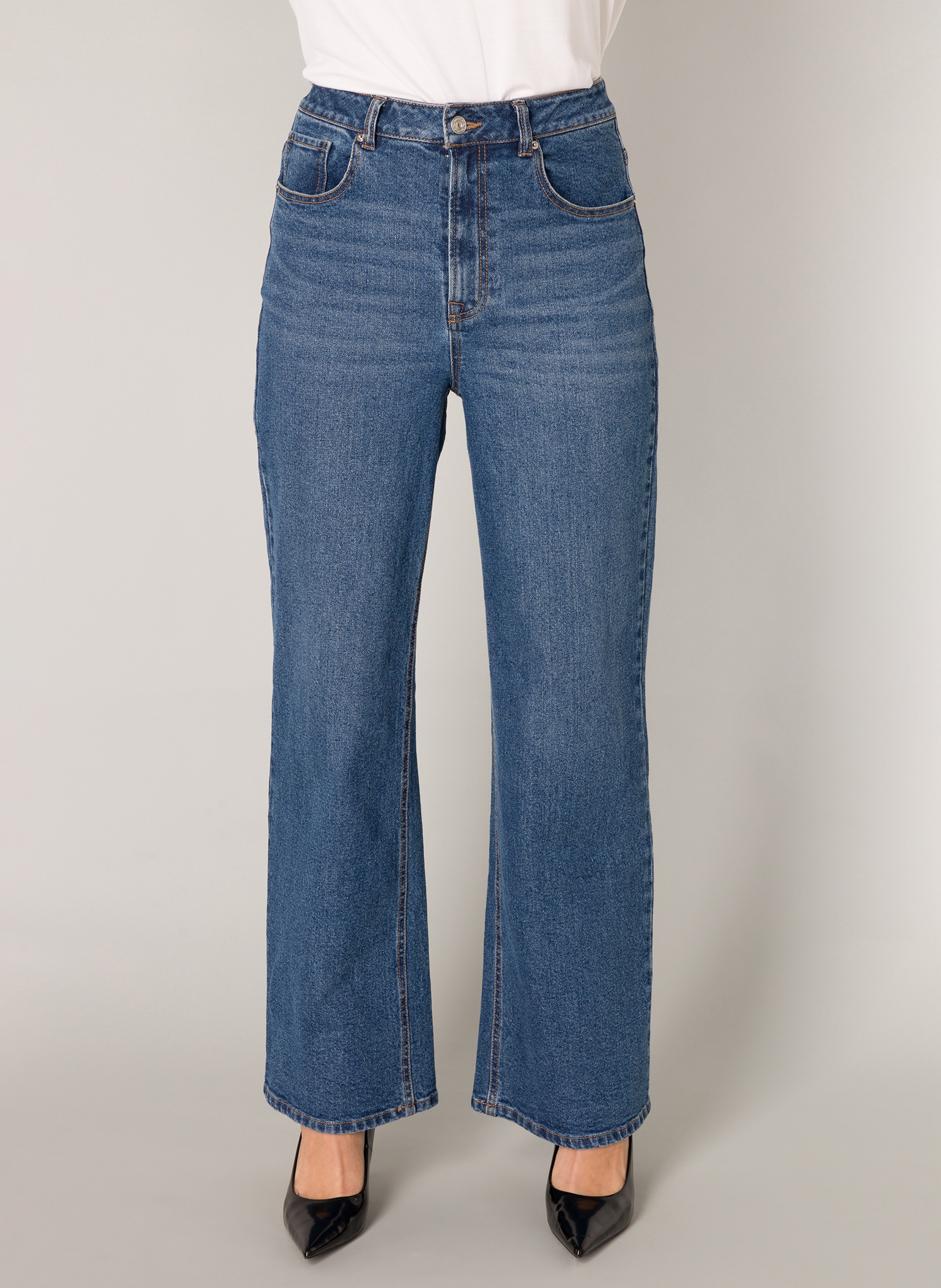 Base Level Weite Jeans »Amy«, mit Waschung