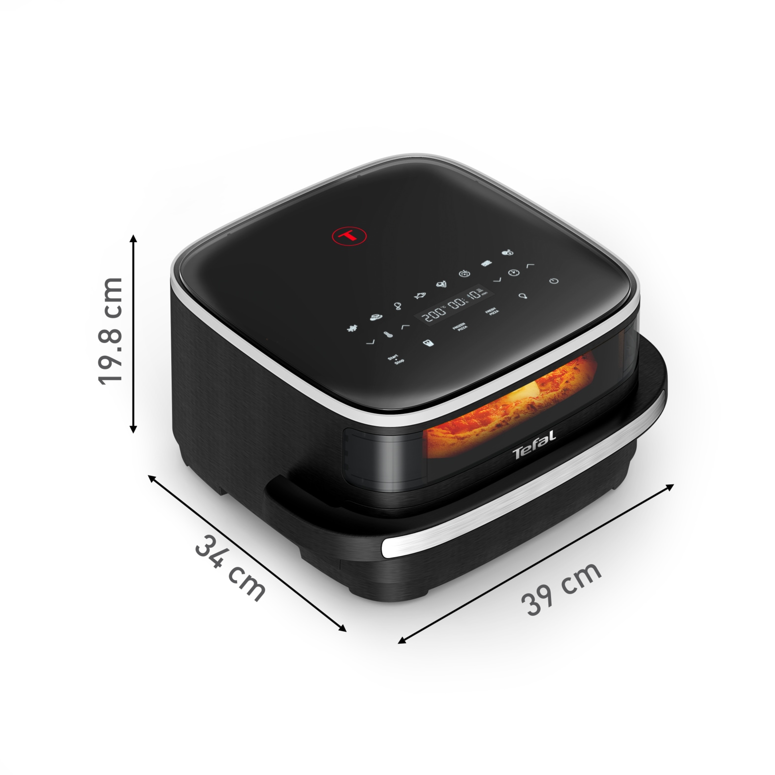 Tefal Heißluftfritteuse »FW4018 Easy Fry XL Surface mit Pizzabackfunktion«, 2200 W, Extra-Crisp-Technologie, spart Zeit und Energie, Sichtfenster, FW4018