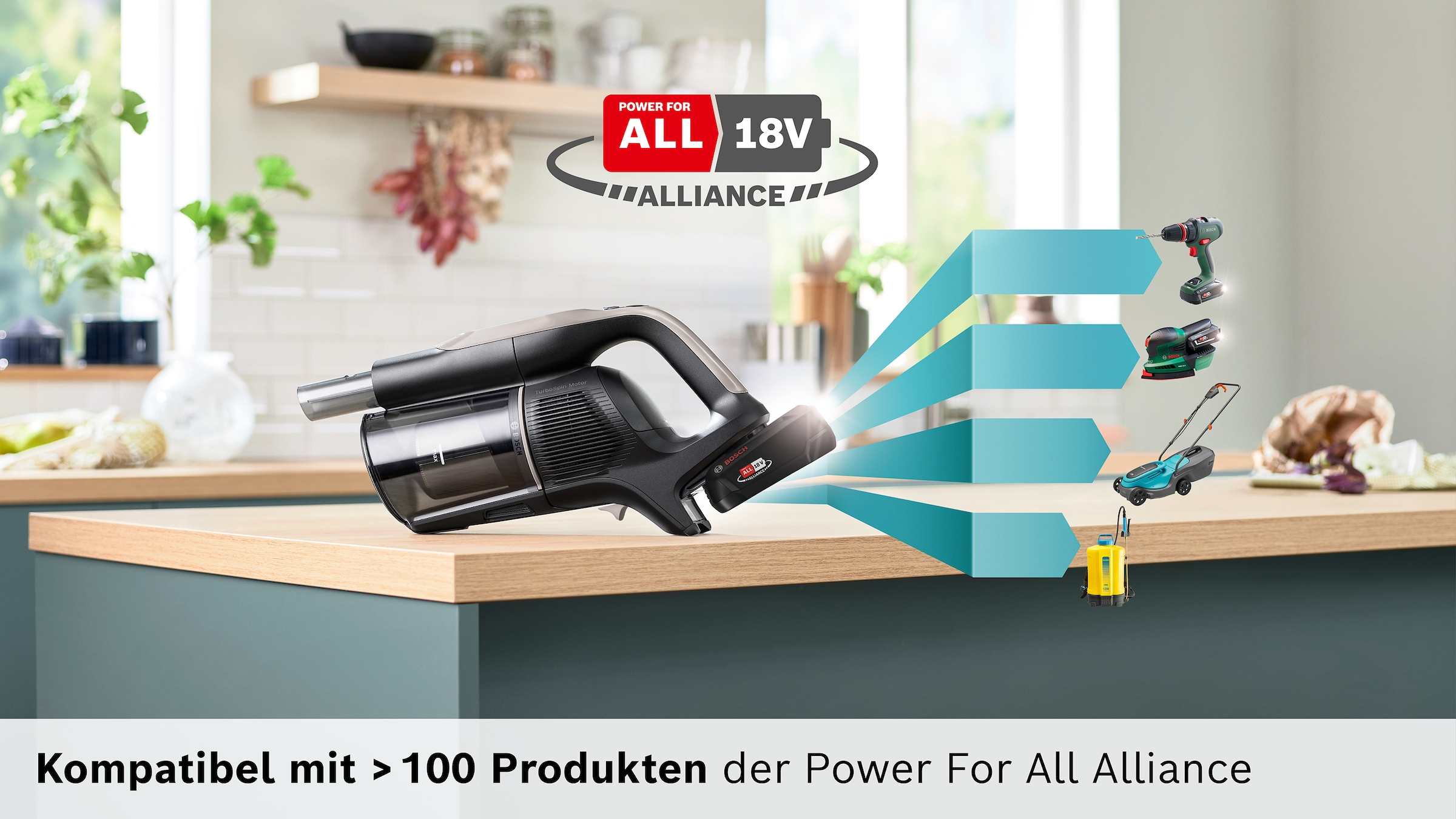BOSCH Akku-Stielstaubsauger »Unlimited 10 BKS1051GQC, MicroClean™ Technology, Display, Knickrohr« HEPA-Filtersystem, 10 Jahre Motorgarantie, Schnellladegerät, grau
