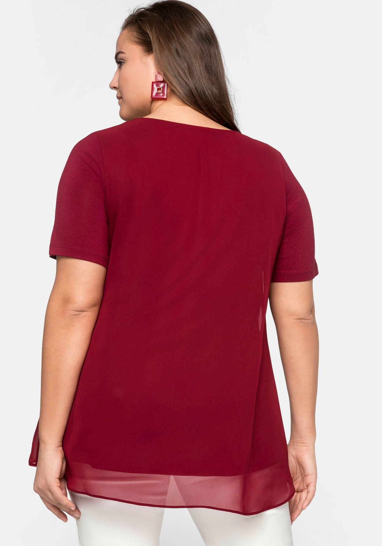Sheego Blusenshirt »Blusenshirt im Lagenlook«