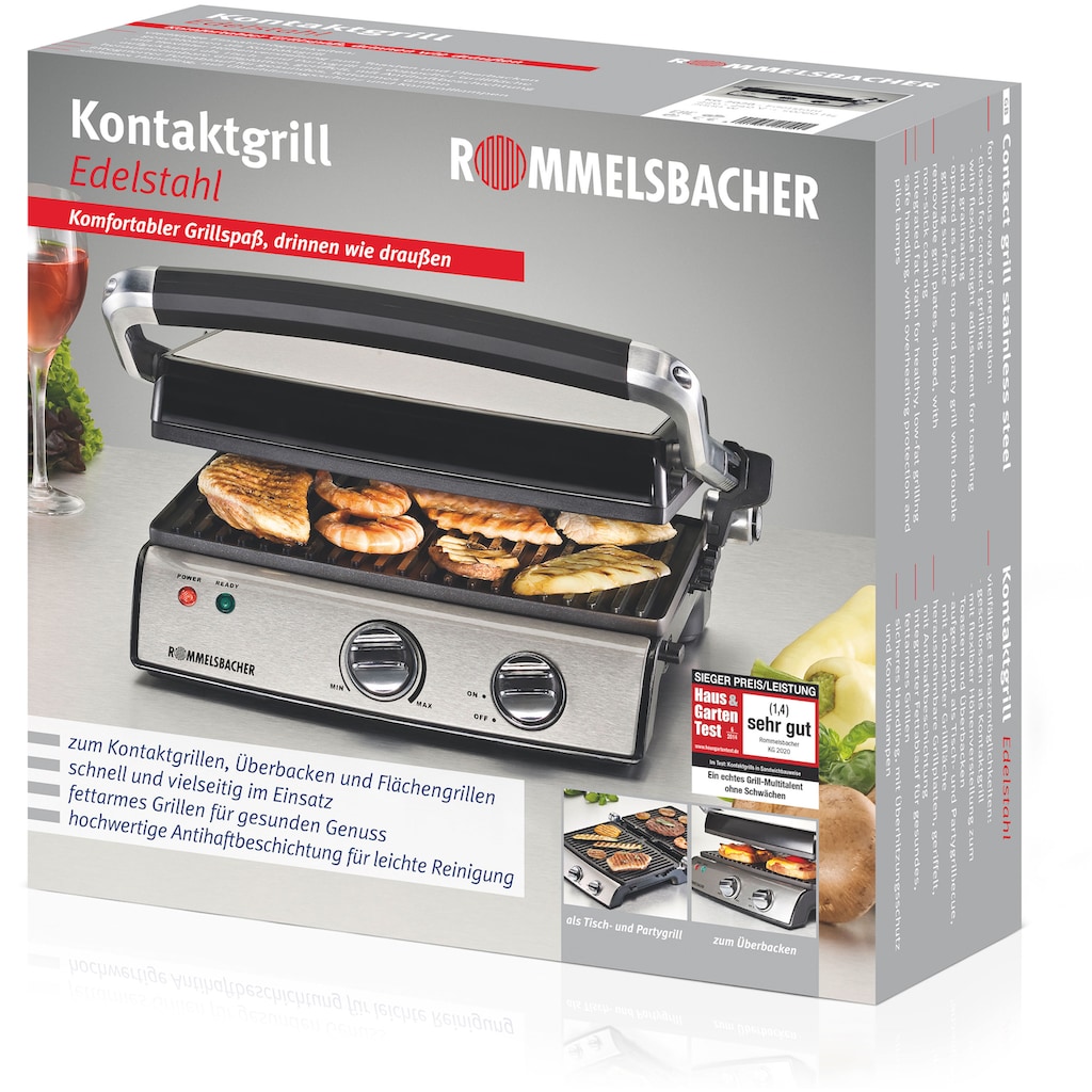 Rommelsbacher Kontaktgrill »KG 2020«, 2000 W