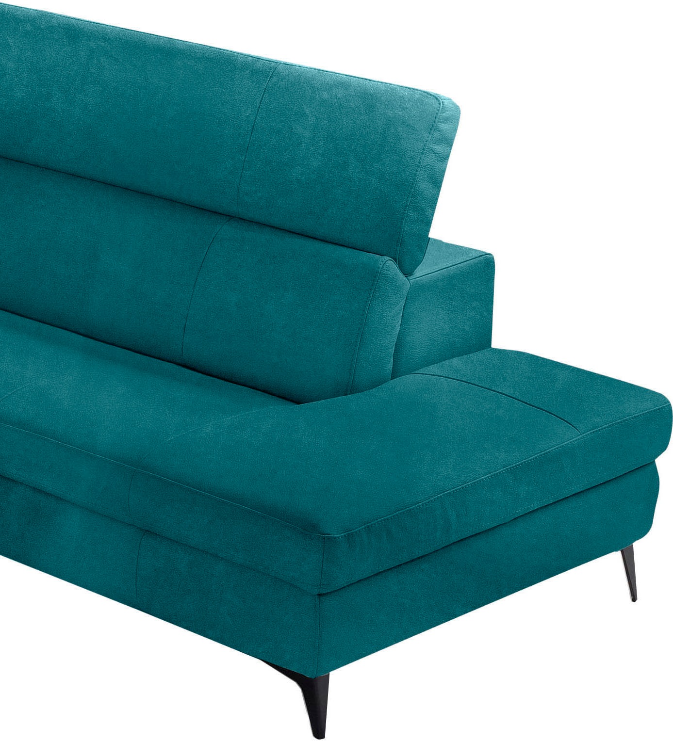 Egoitaliano Ecksofa »Edith, Designsofa mit hohem Sitzkomfort, L-Form«, inkl. elektrischer Relaxfunktion und manuell verstellbaren Kopfteilen