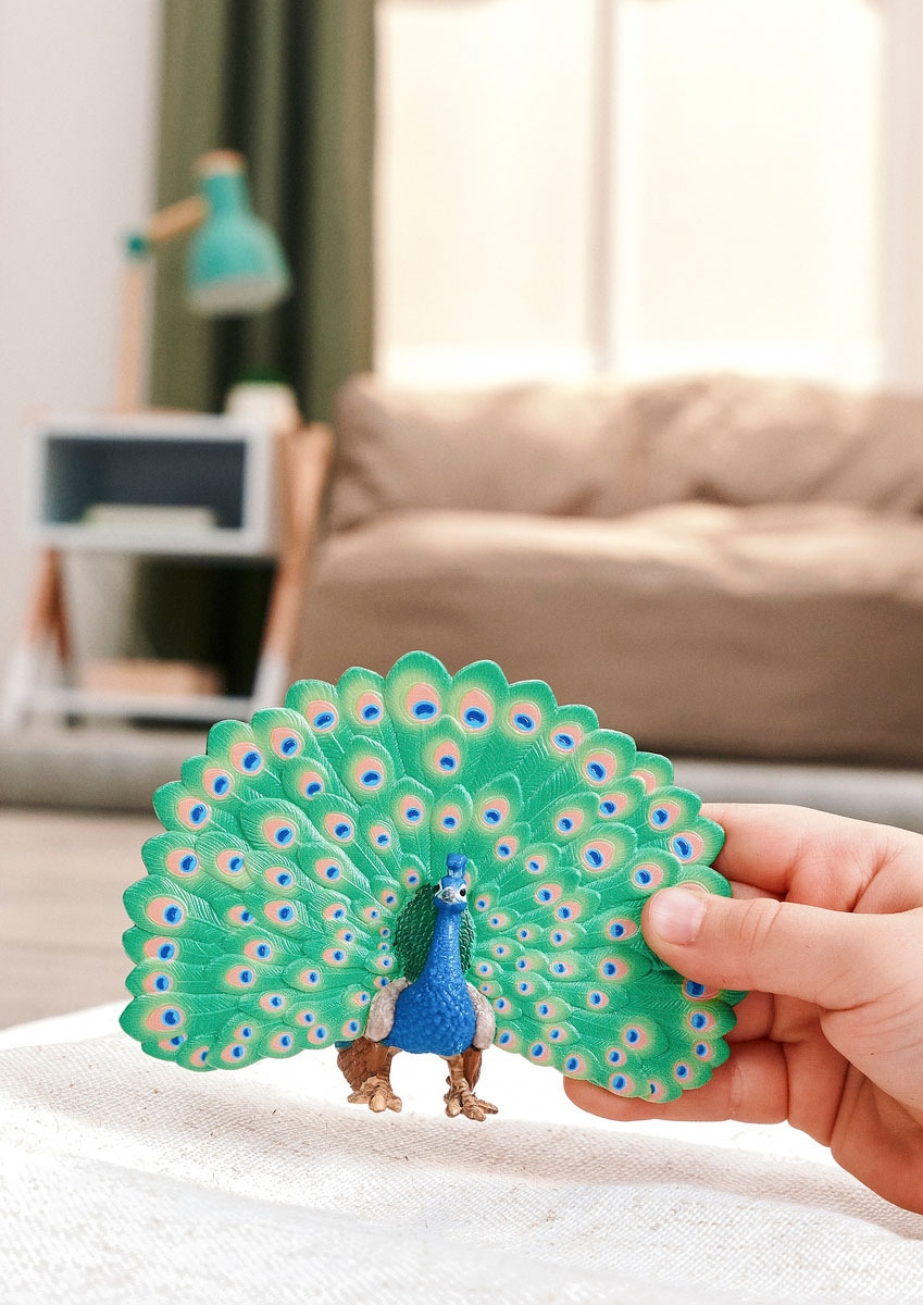 Schleich® Spielfigur »FARM WORLD, Pfau (14926)«