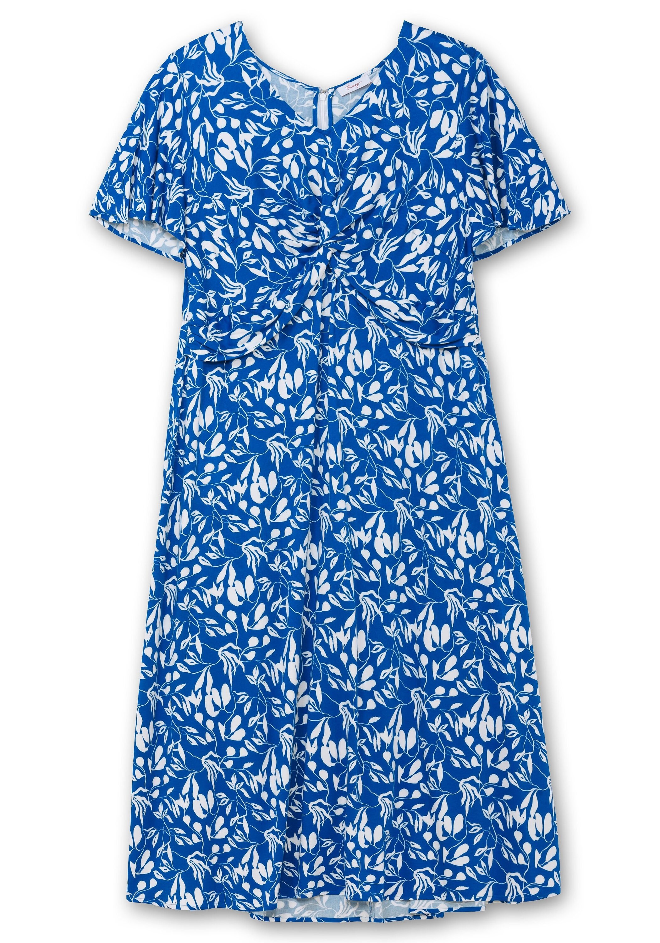 Sheego Sommerkleid »Maxikleid mit Knotendetail in der Taille«