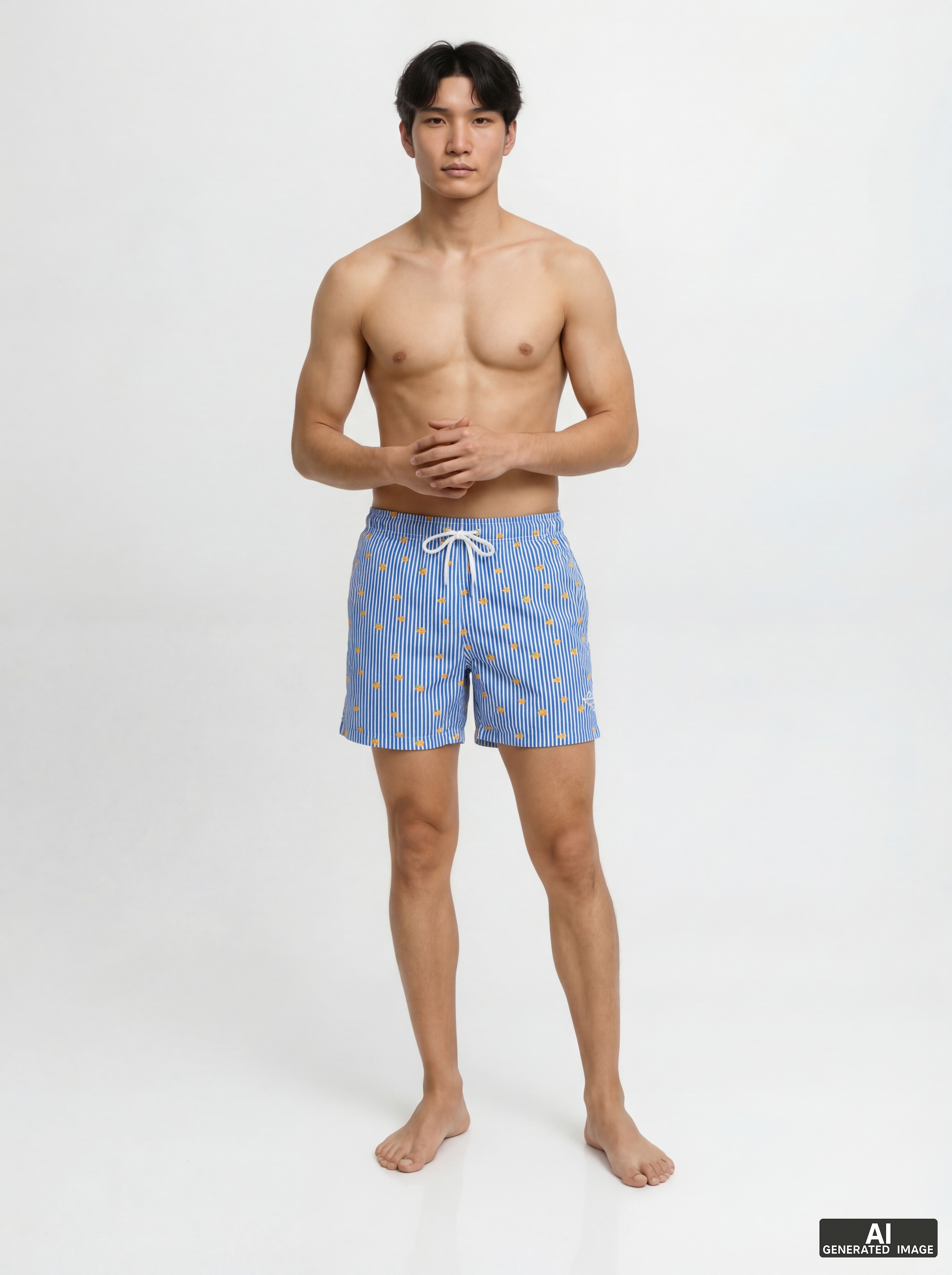 Jack & Jones Badeshorts »JPSTMAUI BREEZE MINI STRIPE SWIM SRT SN« Kunstfaser, normal geschnitten