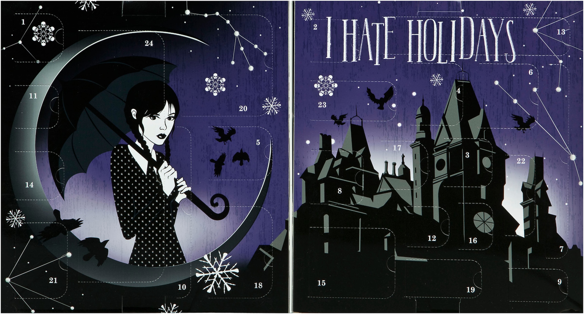 UNDERCOVER Spielzeug-Adventskalender »Wednesday«, ab 6 Jahren