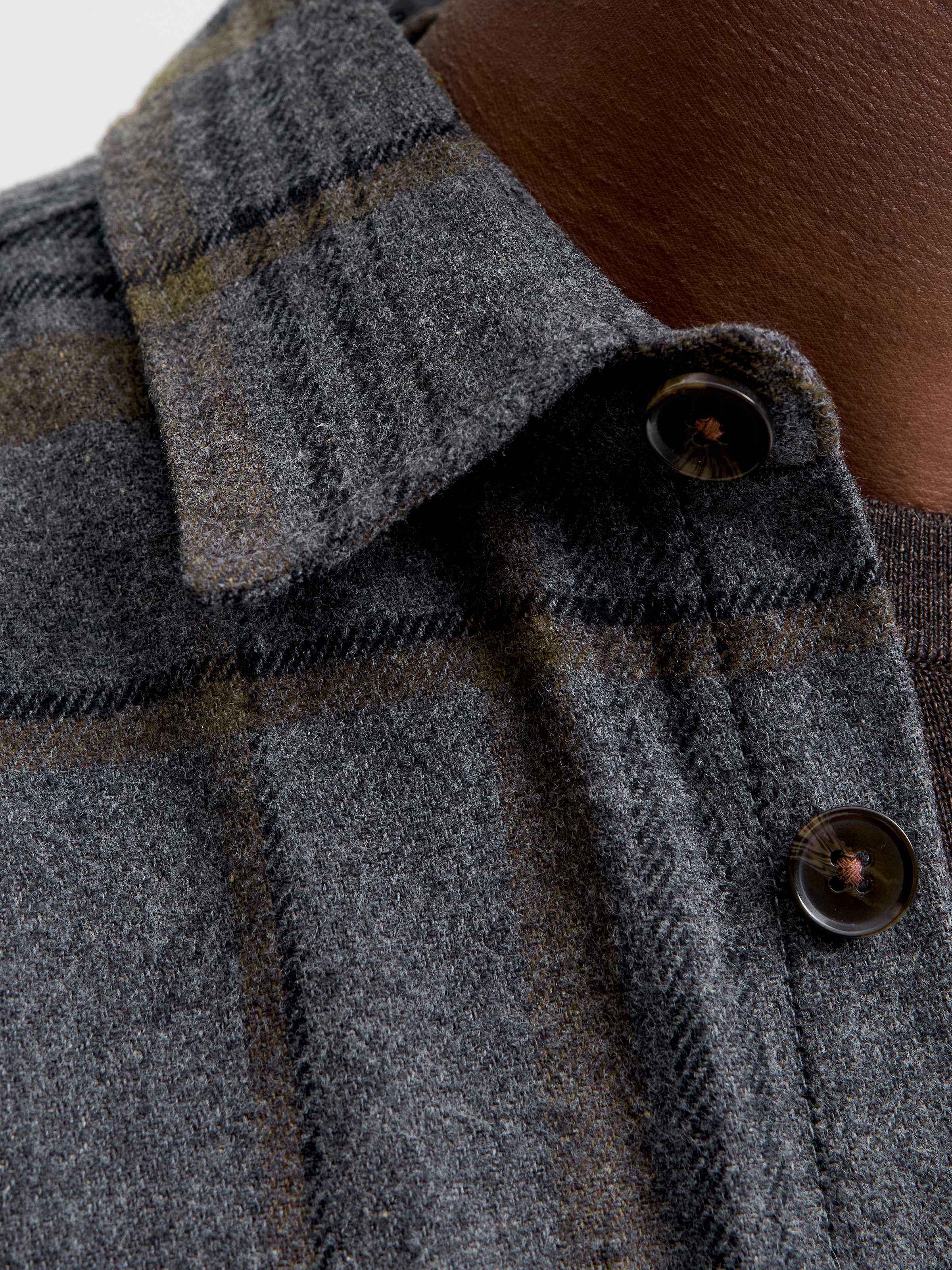 Jack & Jones Langarmhemd »JPRRAYLE MELANGE CHECK L/S OVERSHIRT SN«