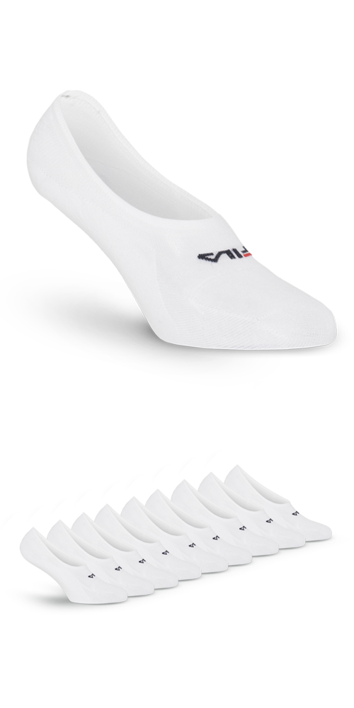 Fila Füßlinge »UNISEX GHOST SOCKS SILICONE HEEL INSIDE« 9 Stk. tlg. mit Logo-Schriftzug in weiß, Größe 35-38