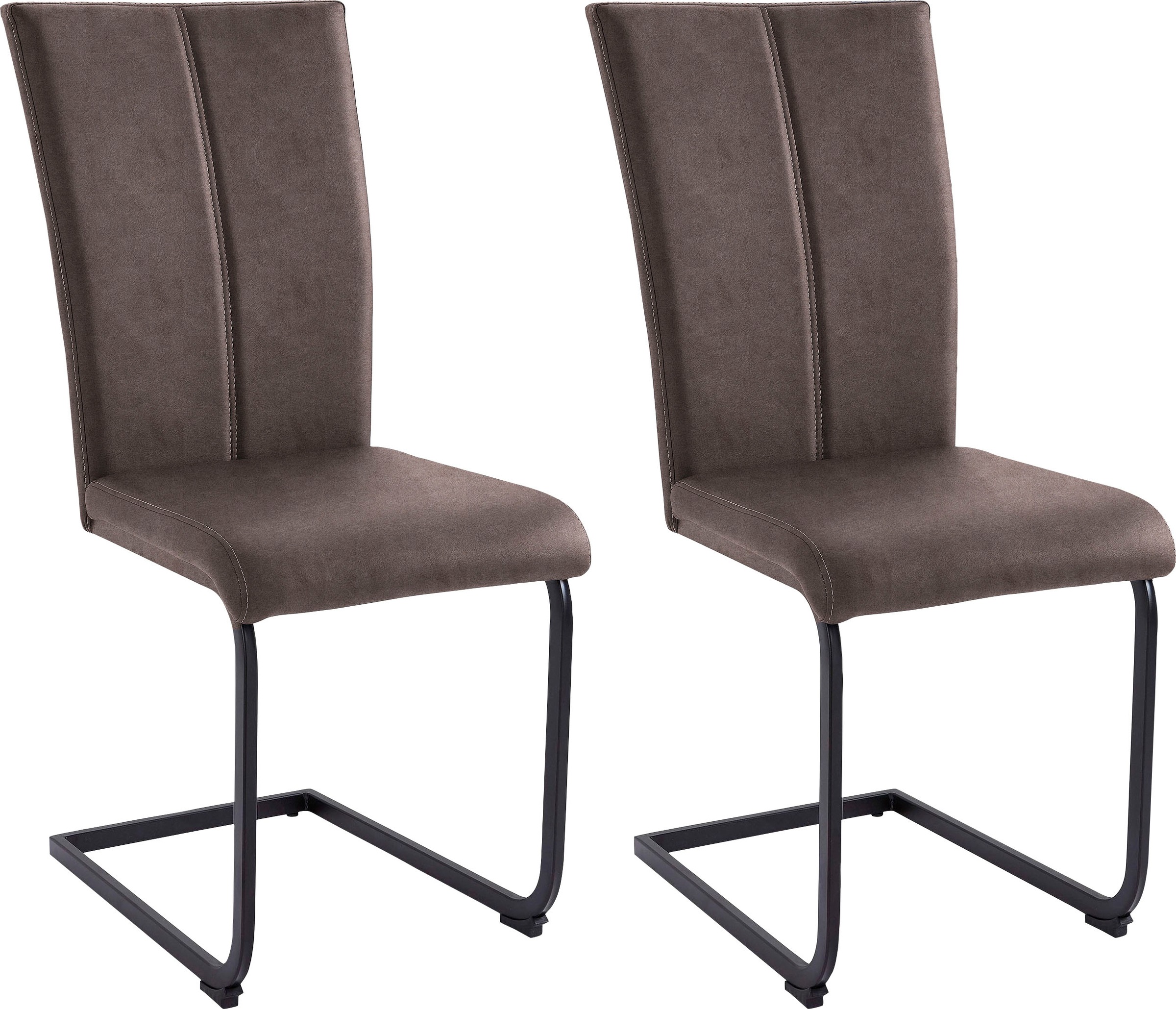Home affaire Freischwinger »Nils«, (Set), 2 St., Microfaser, Stuhl belastbar bis 120 Kg