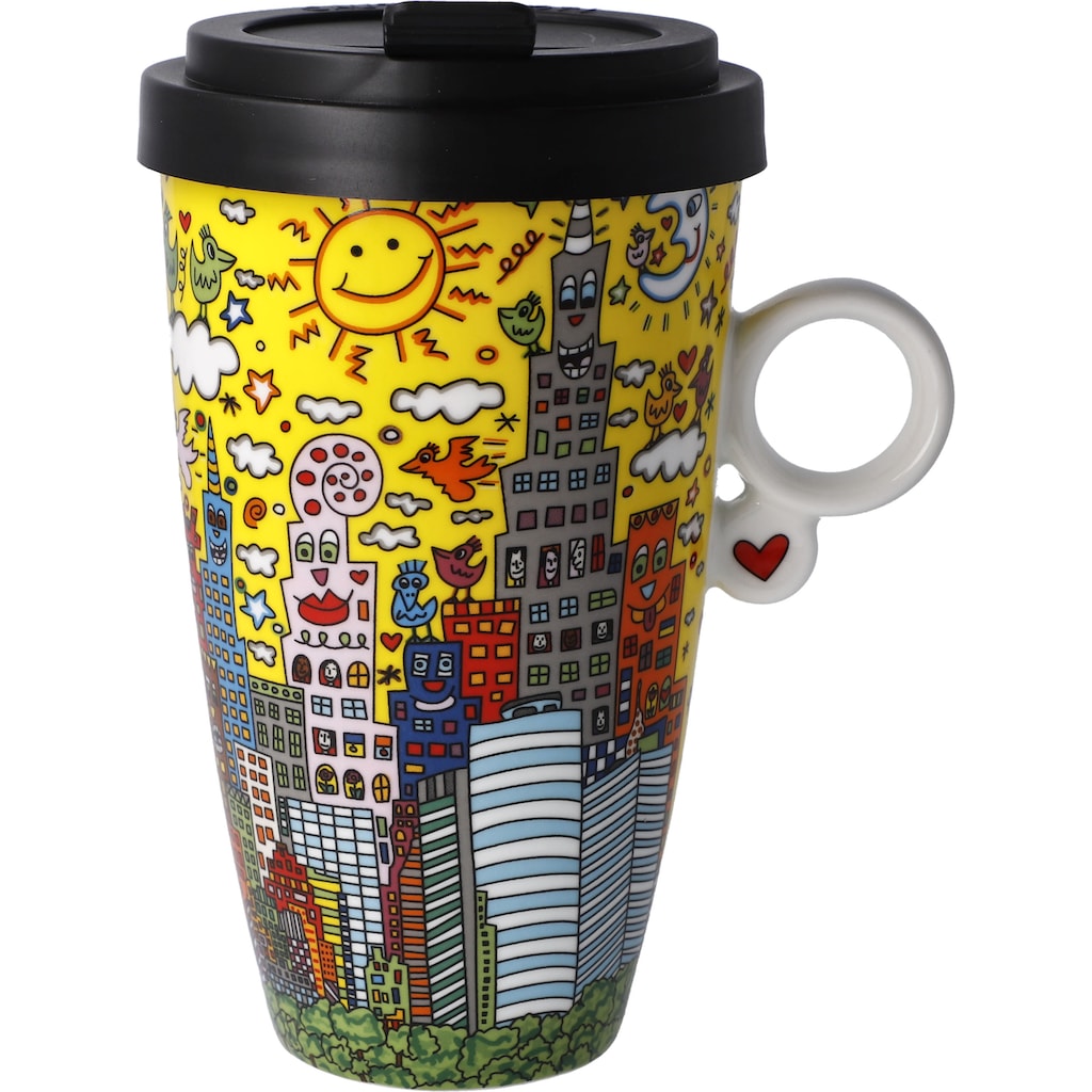 Goebel Coffee-to-go-Becher »James Rizzi - "My New York City Sunset"«, mit abnehmbarem Deckel, 500 ml