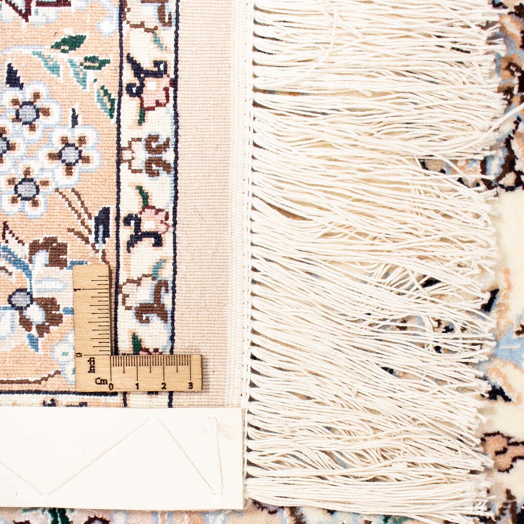 morgenland Orientteppich »Perser - Nain - Premium - 440 x 304 cm - braun«, rechteckig, Wohnzimmer, Handgeknüpft, Einzelstück mit Zertifikat